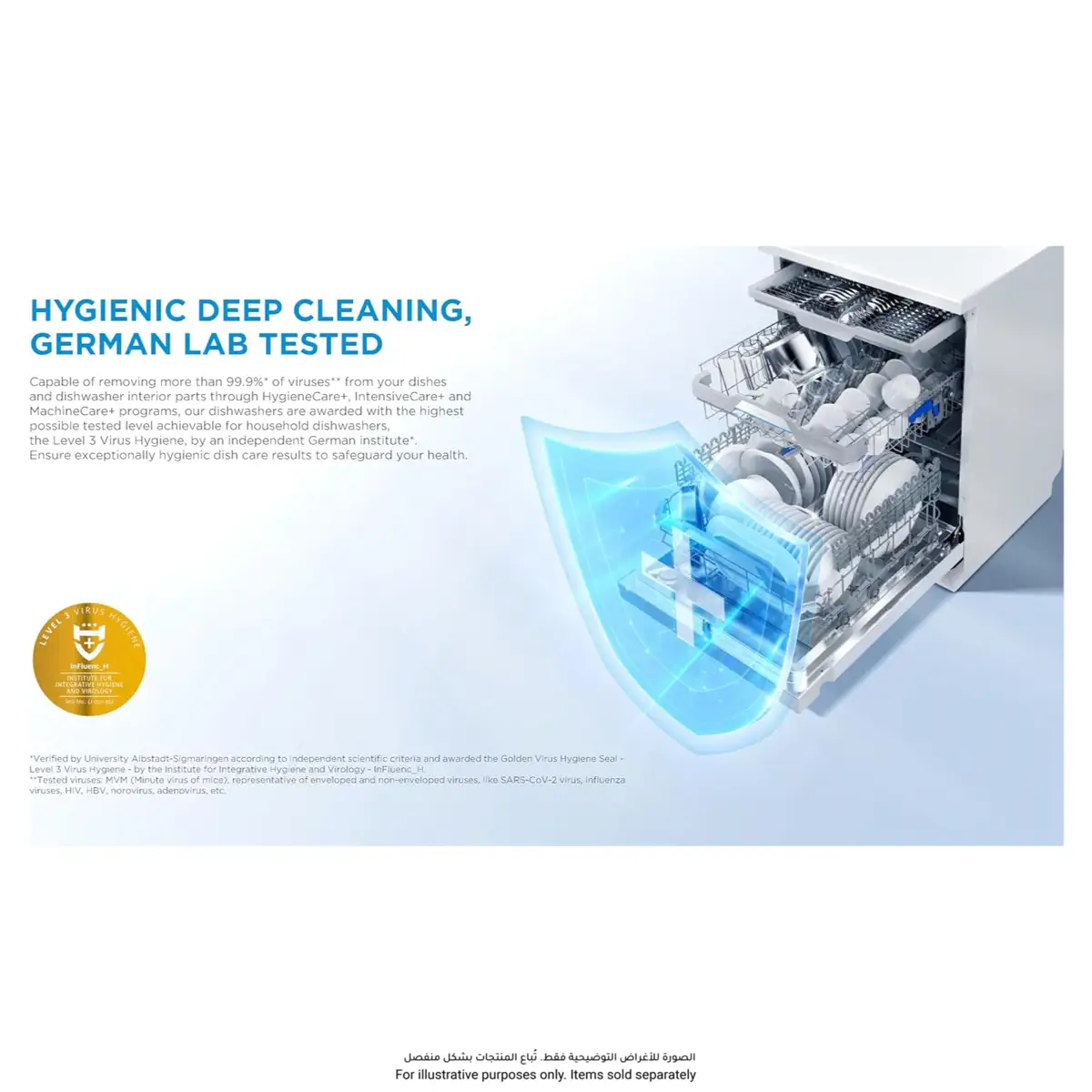 Midea Freestanding Smart Dishwasher, WQP15-WU7633GURB (15 Place Setting)