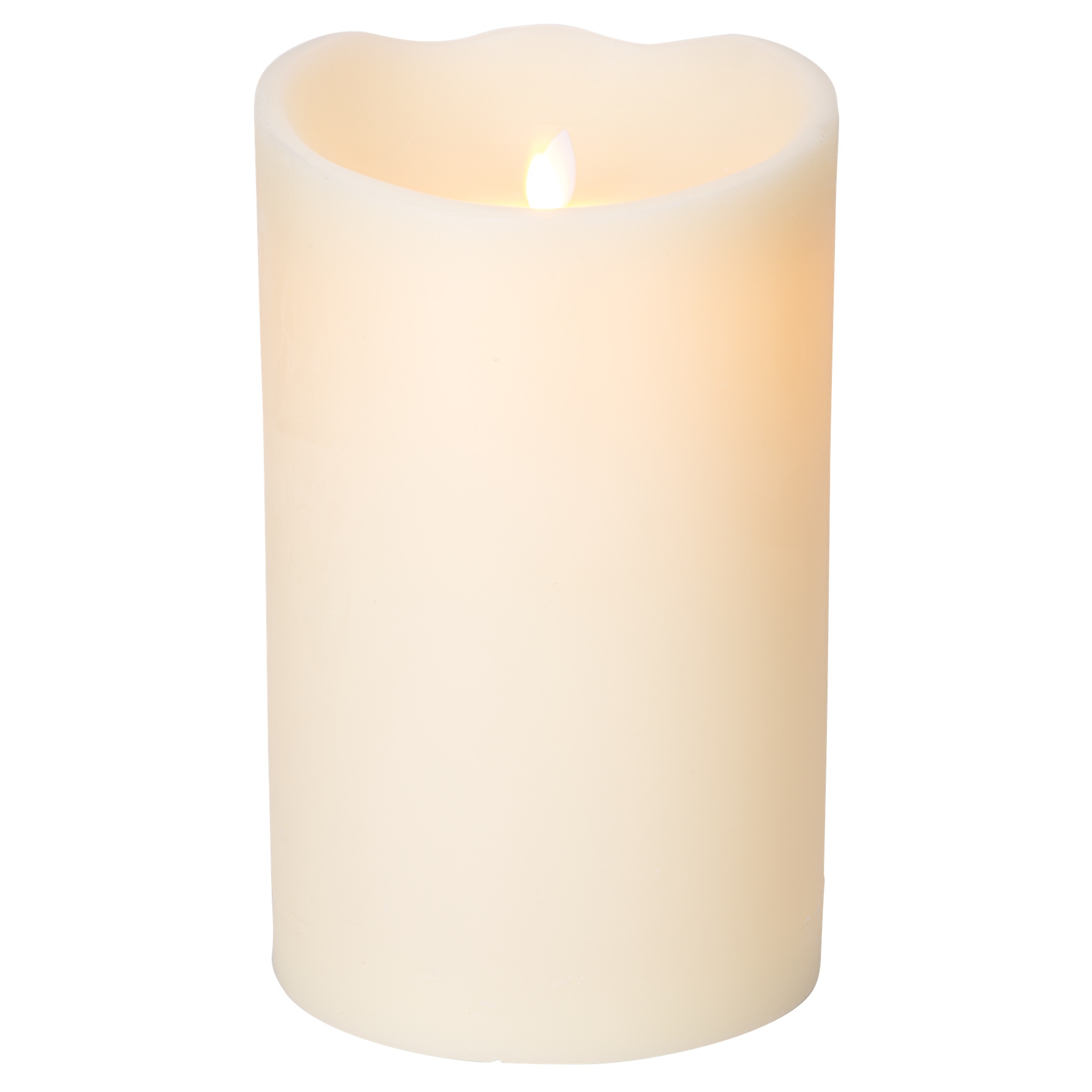 Xmas Candle Realwax  W/LED Dancing Flame (25 cm)