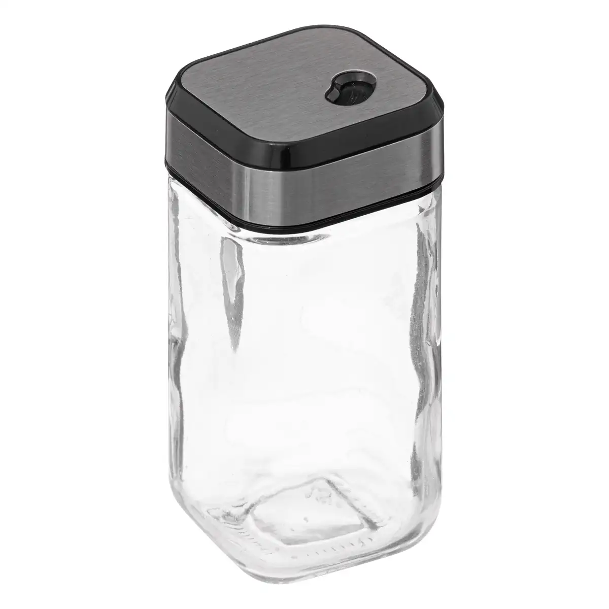 5Five Glass Salt & Pepper Shaker Set with Bamboo Stand (2 Pc., L. 9.4 x D. 4.7 x H. 9.9 cm)