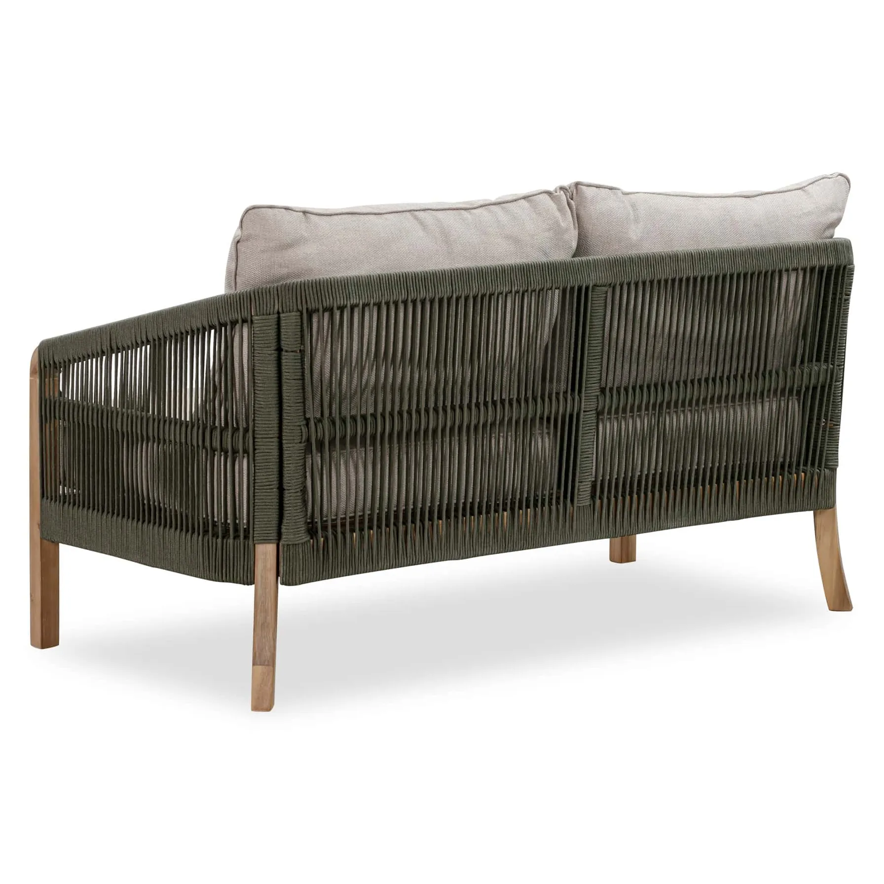 Santiago 2-Seater Acacia Wood Outdoor Sofa W/Cushions (76 x 137 x 69.5 cm)