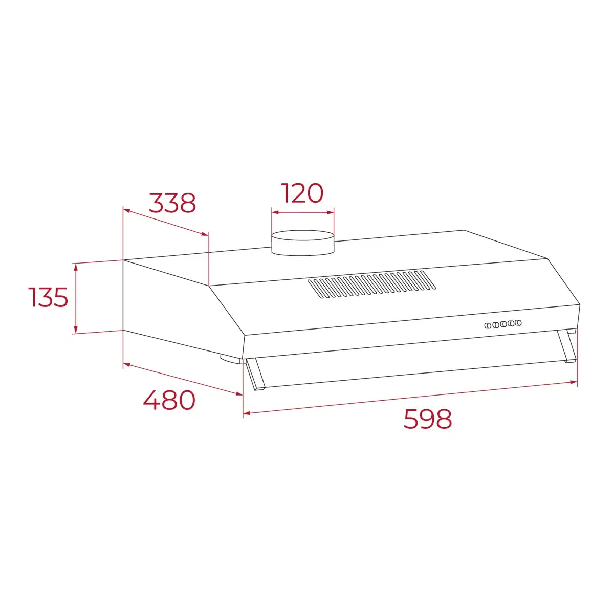 Teka Classic Hood, CX 62120 KOS (60 x 48 cm)