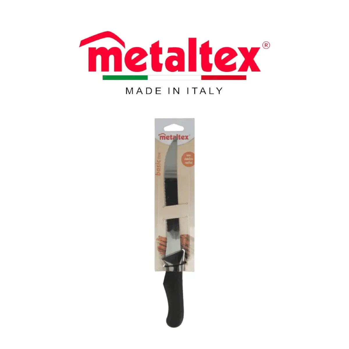 Metaltex Stainless Steel Filleting Knife (31 cm, Black & silver)