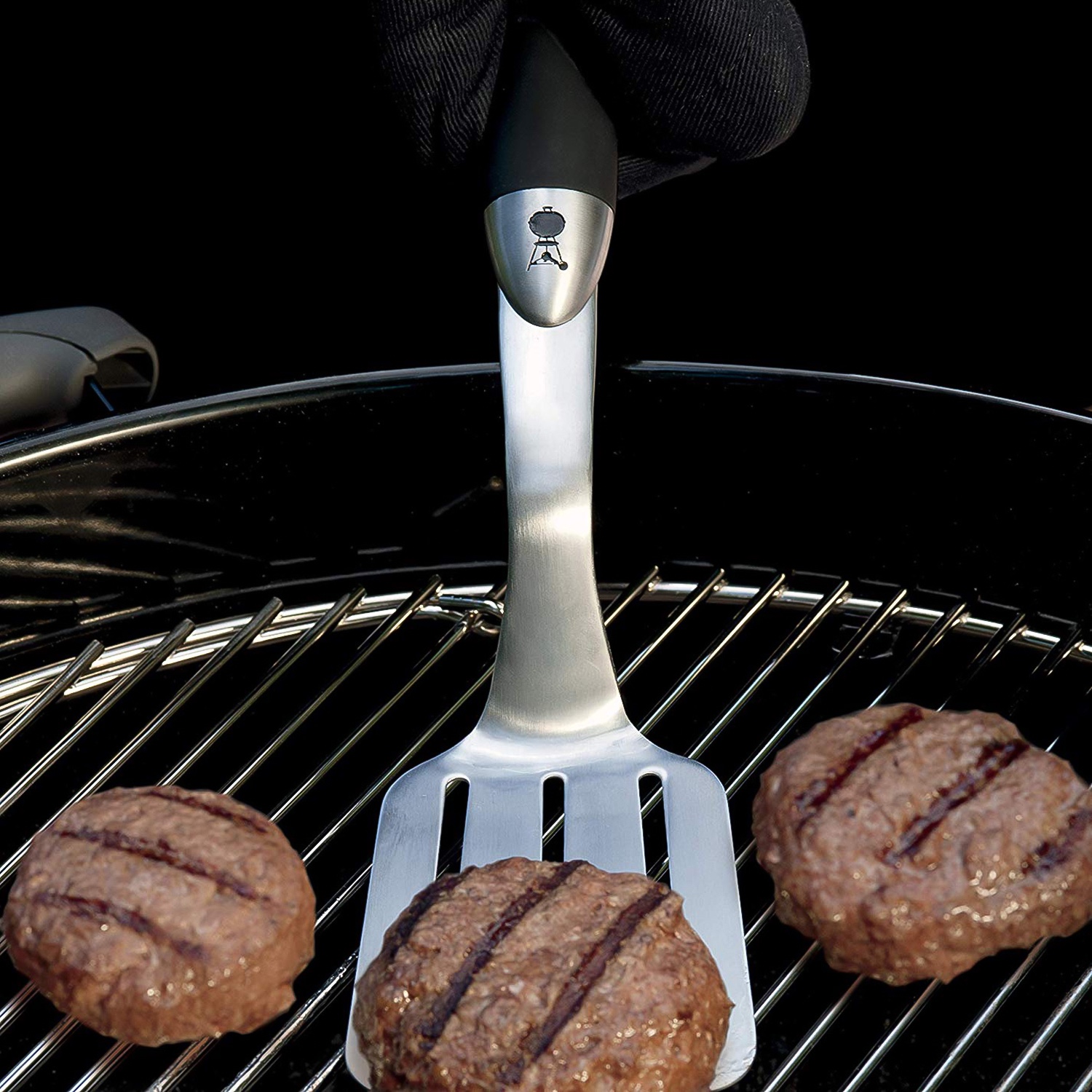Weber Original Grill Tool Set (36 cm, Set of 2, Black & Silver)