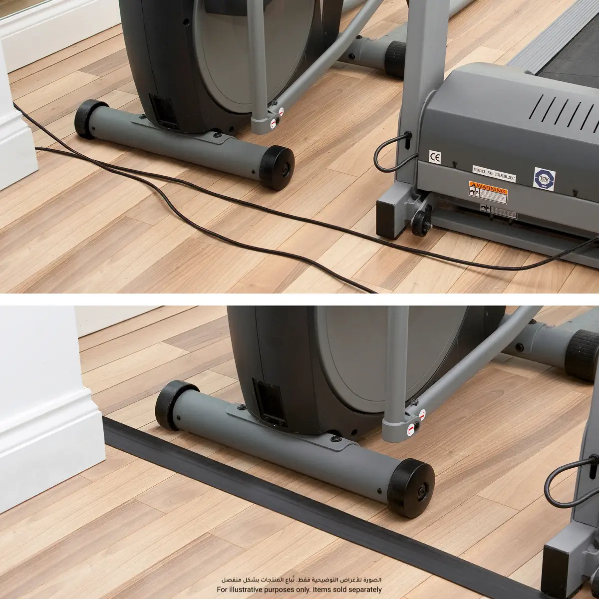 D-Line Light Duty Floor Cable Cover (1.8 m, Black)