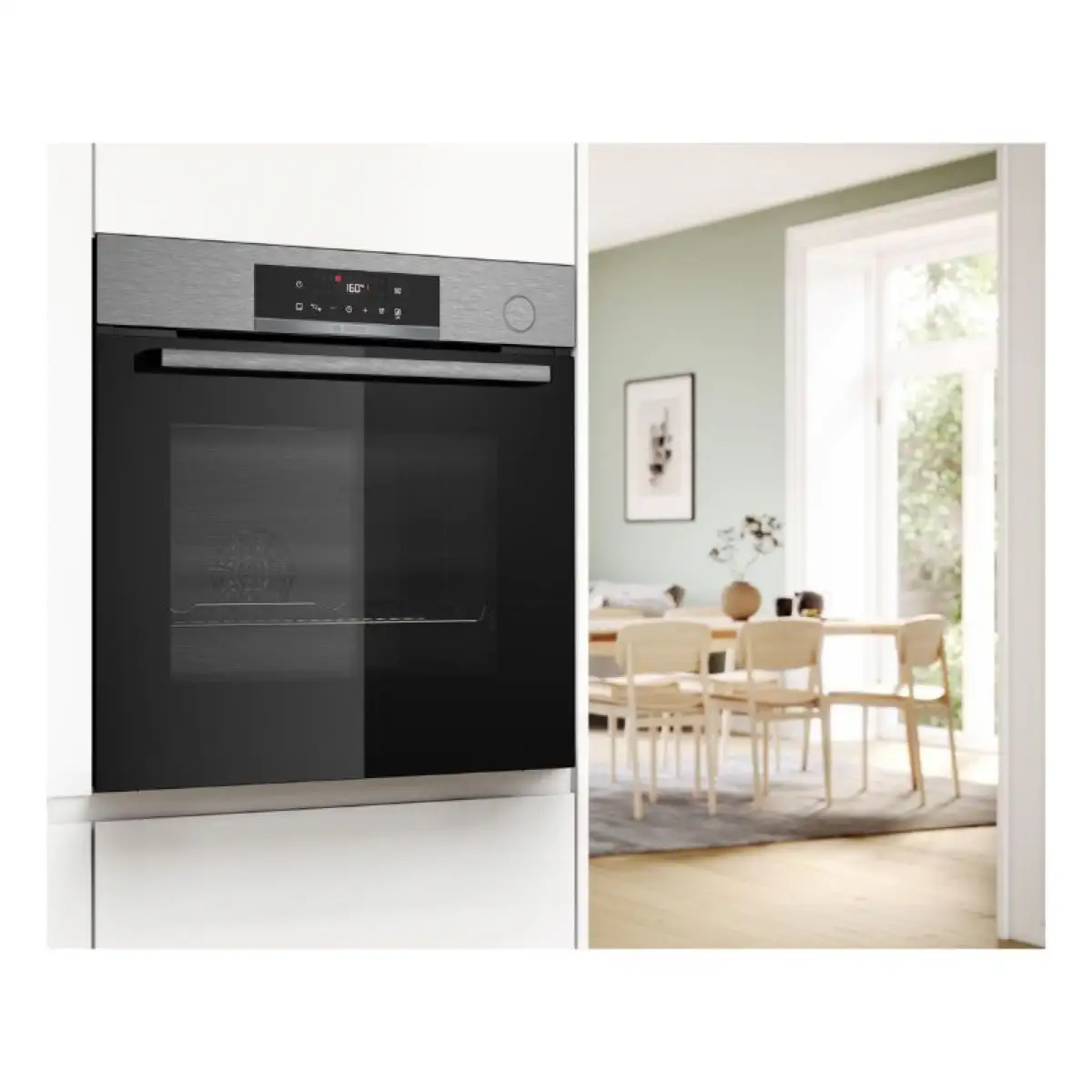 Bosch Series 4 Built-In Oven W/Air Fry & Steam Function, HRG532ES3M (71 L)