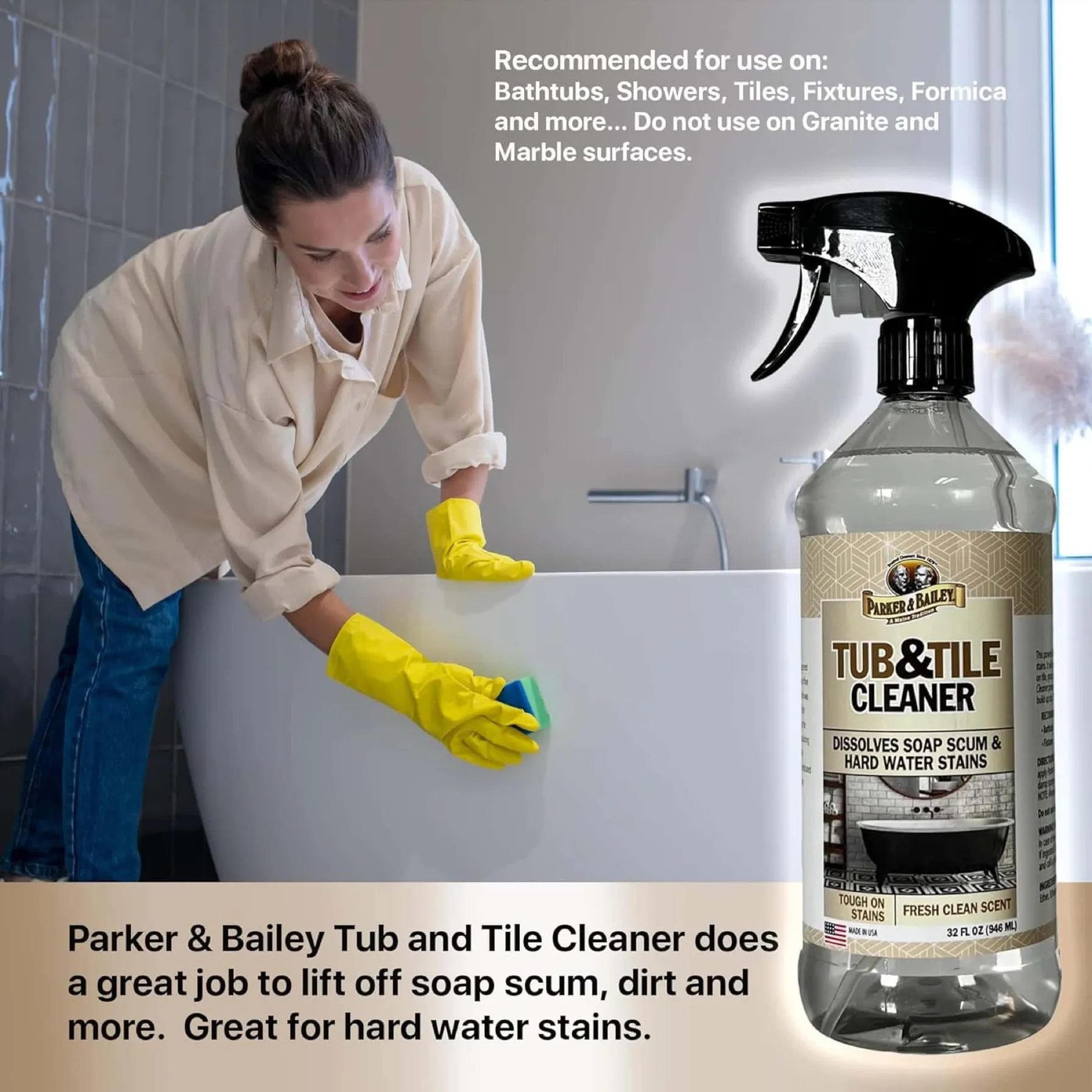 Parker & Bailey Tub & Tile Cleaner (946 ml)