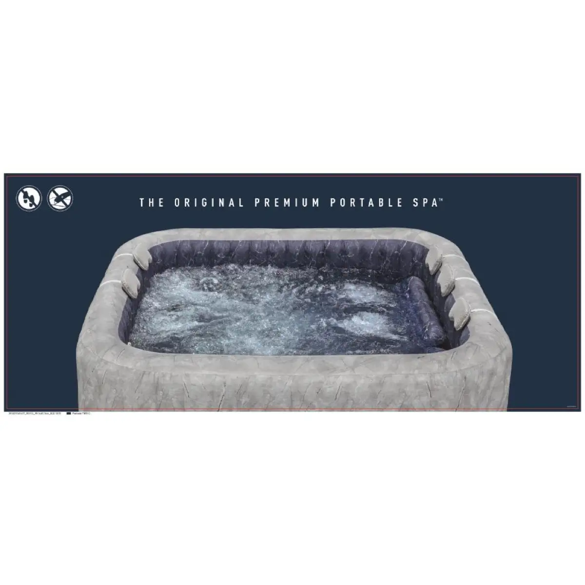 Bestway Lay-Z-Spa San Francisco Airjet (230 x 71 cm, Grey)