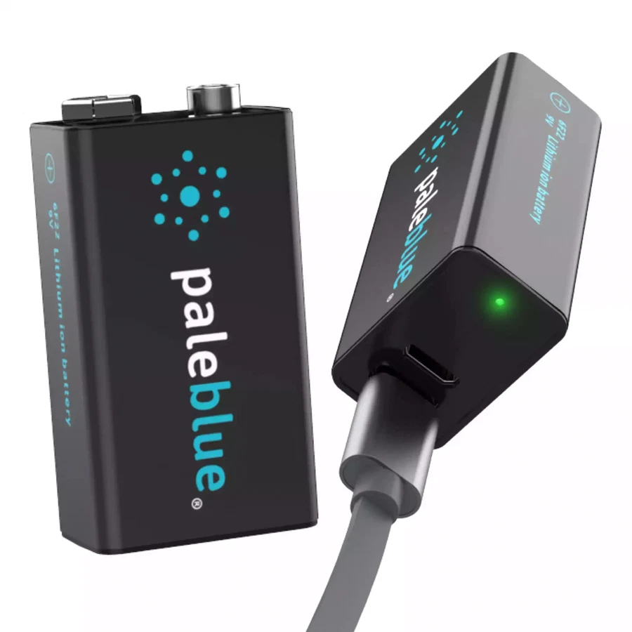 Paleblue USB-C Rechargeable Li-Ion 2-Batteries Pack (9 V)