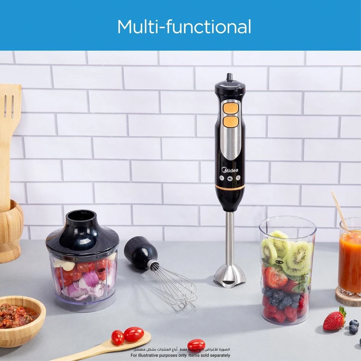 Midea Hand Blender, MJBH6001W (600 W)