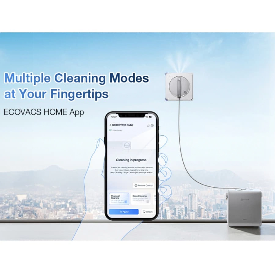 Ecovacs 6-in-1 Window Cleaning Robot, WIN2S Omni
