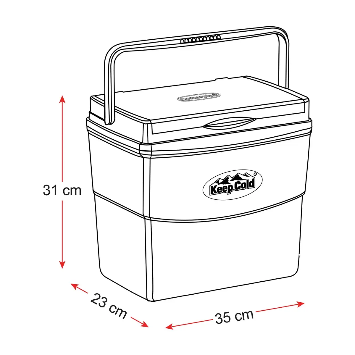 Keepcold Picnic Icebox (10 L, 35 x 23 x 31 cm)