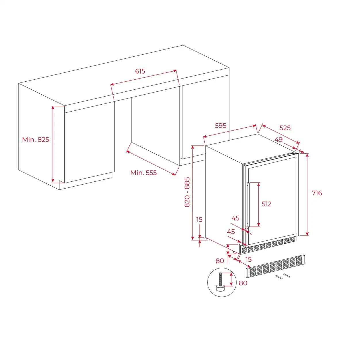 Teka Freestanding Beverage Cooler, RVU 20046 G (134 L)