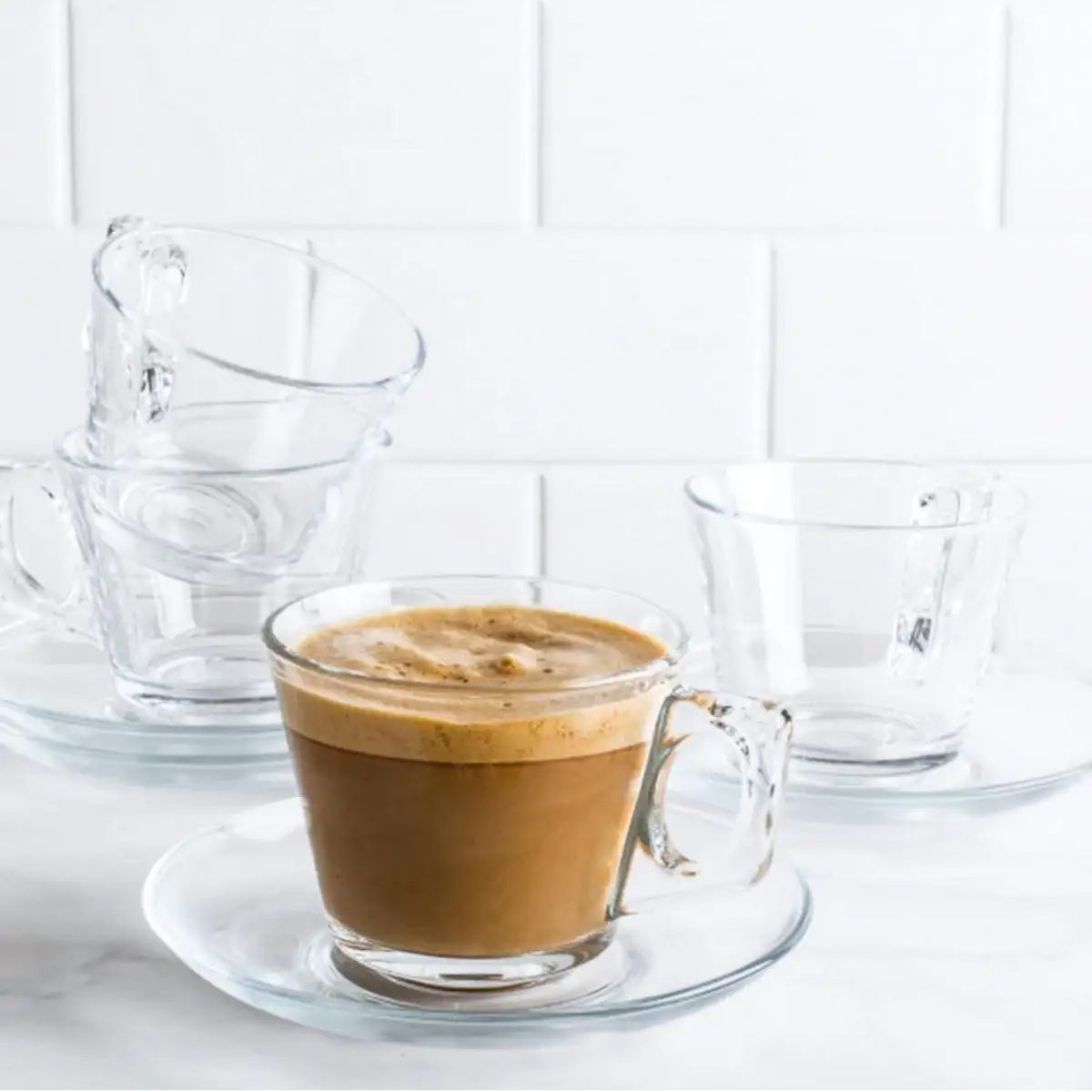 Pasabahce Vela Cup & Saucer Set (195 ml, 12 Pc.)