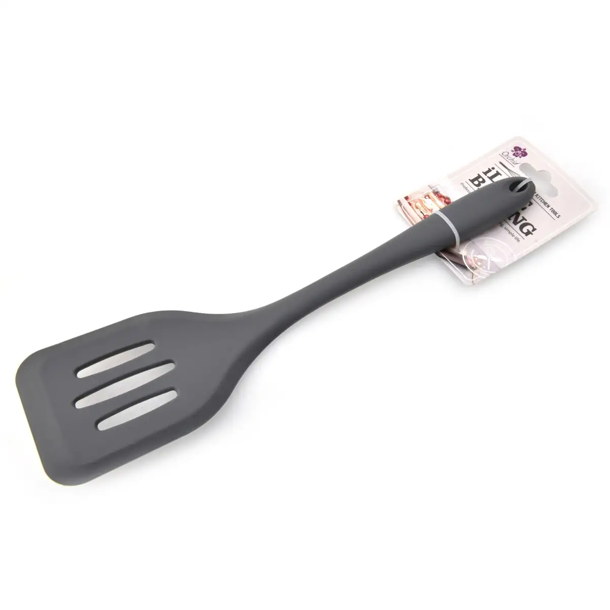 Orchid Ilb Slotted Silicone Turner (L. 29 cm, Grey)