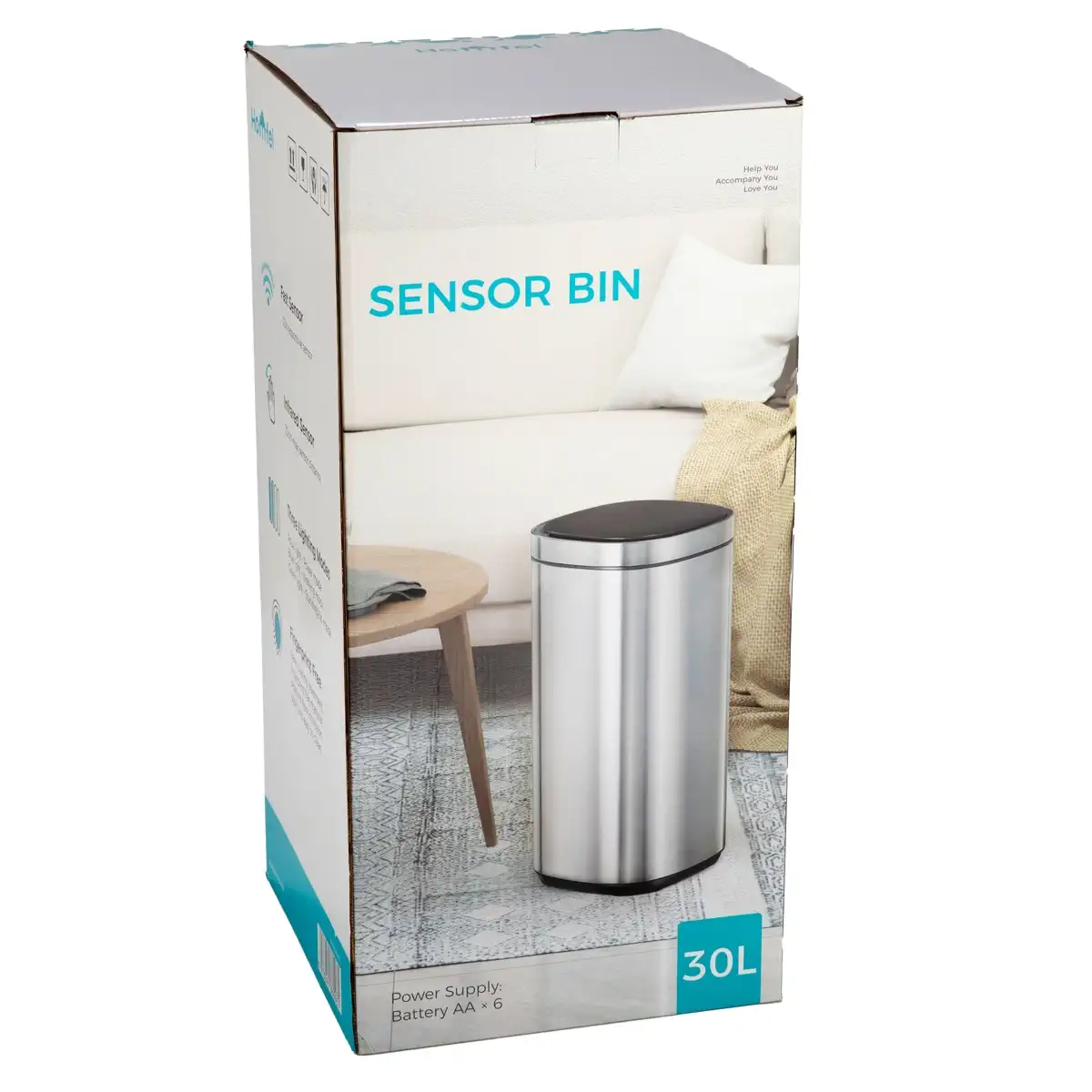 Homefel Smart Sensor Trash Bin (30 L)