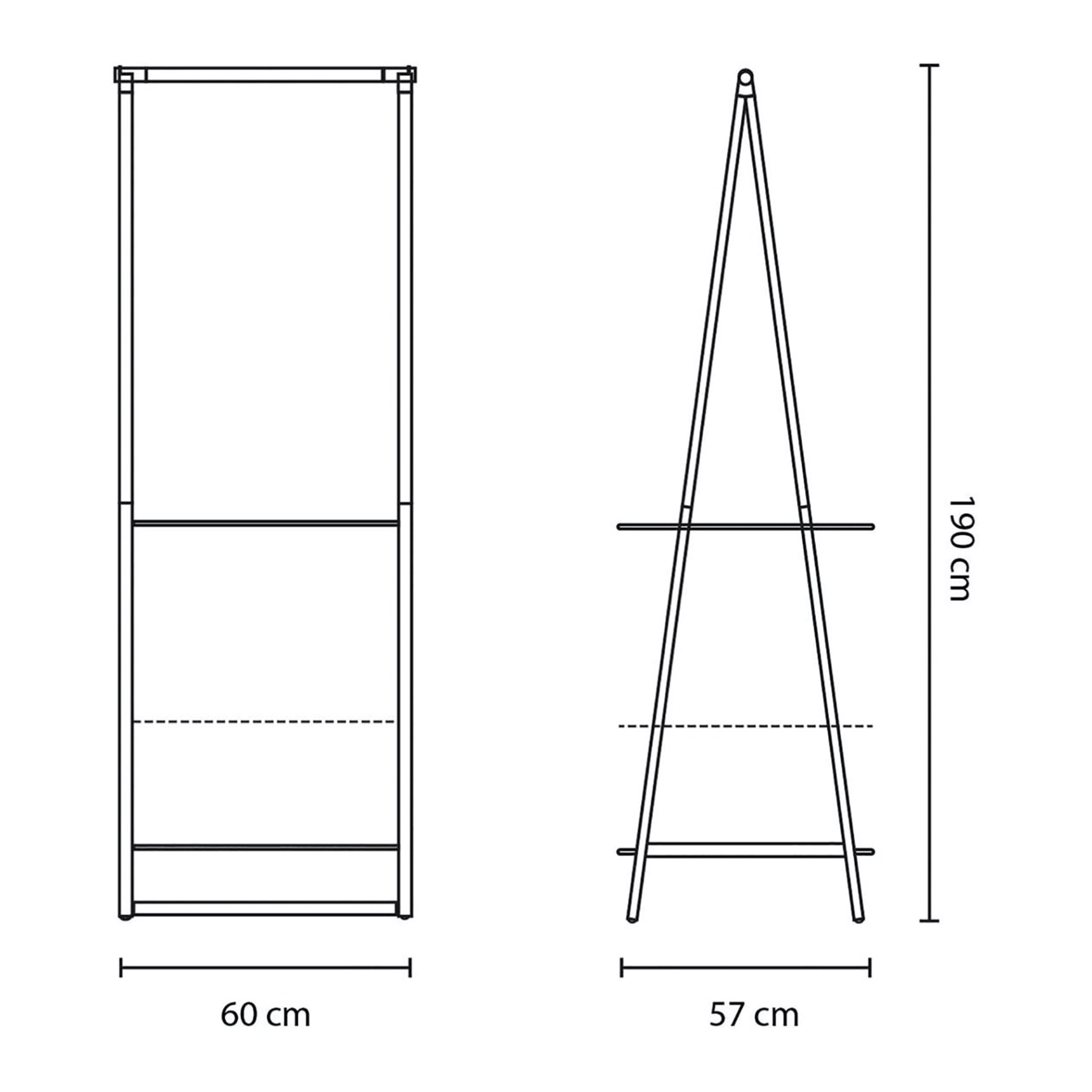 Brabantia Linn Clothes Rack (60 x 57 x 190 cm)