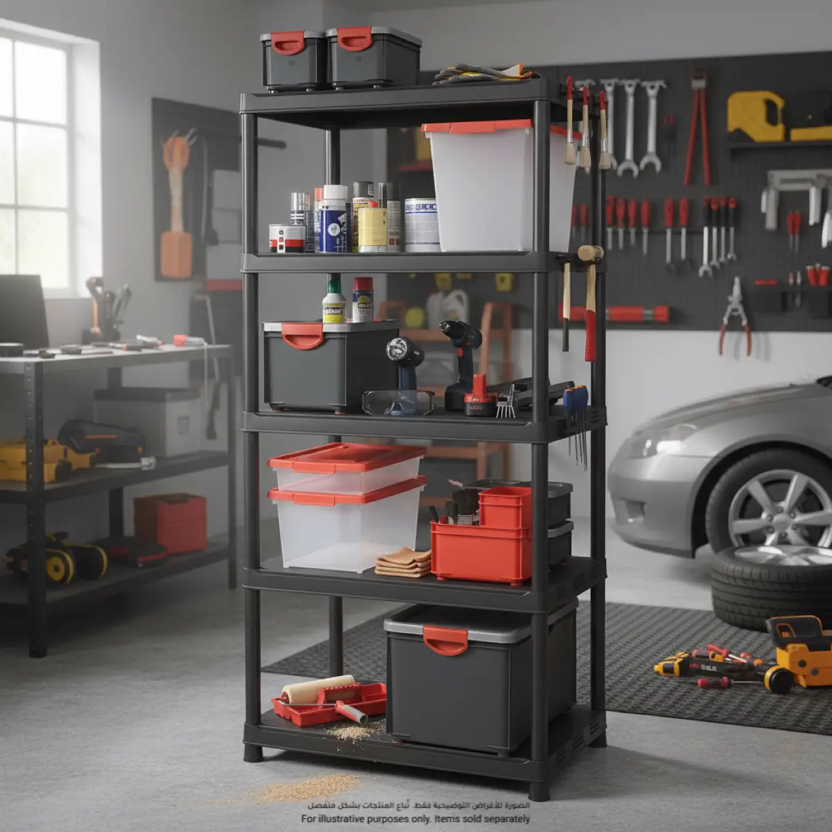 Keter 5-Tier Plastic Scaffale Shelf (90 x 60 cm)