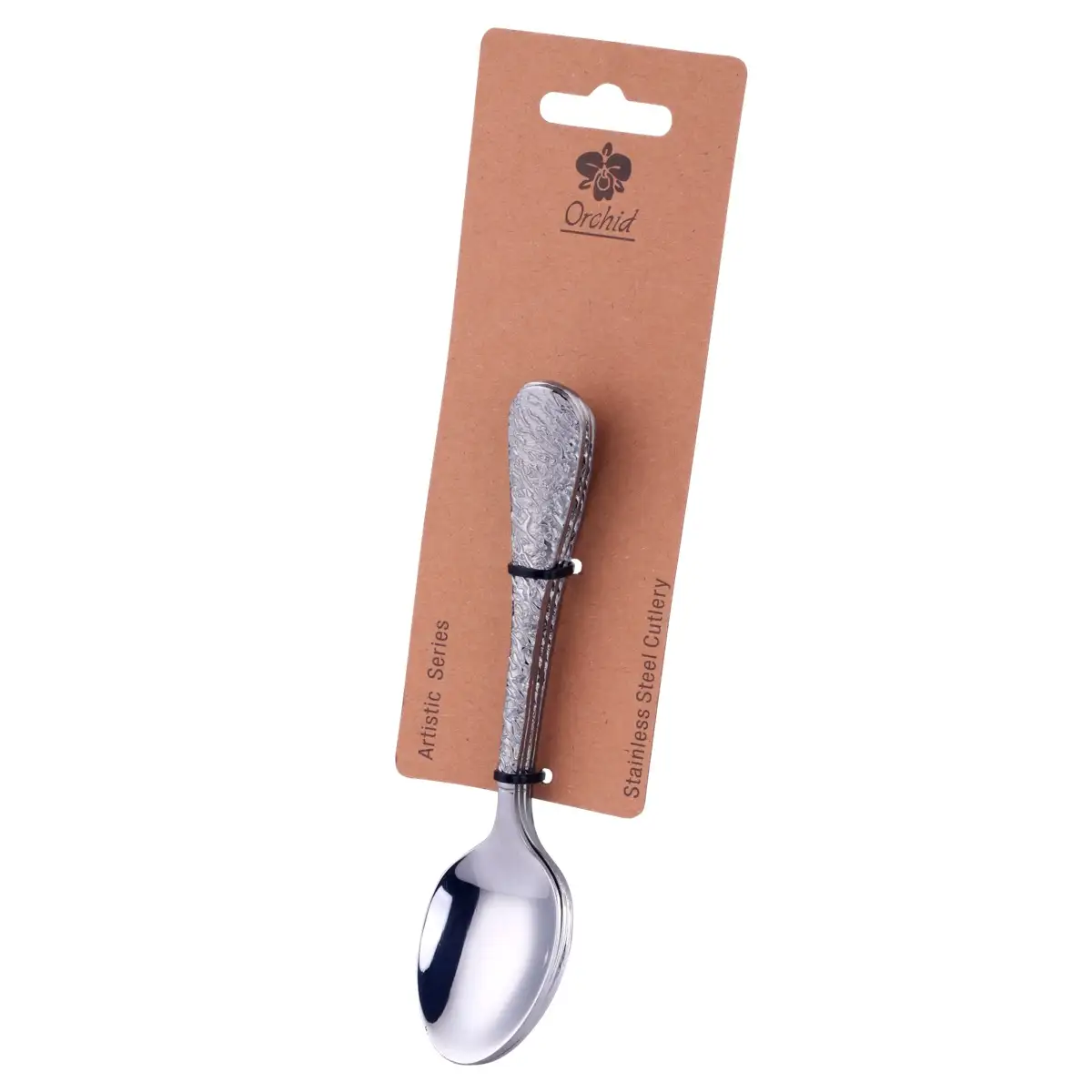 Orchid Artistic Stainless Steel Dessert Tea Spoon Set (4 Pc.)