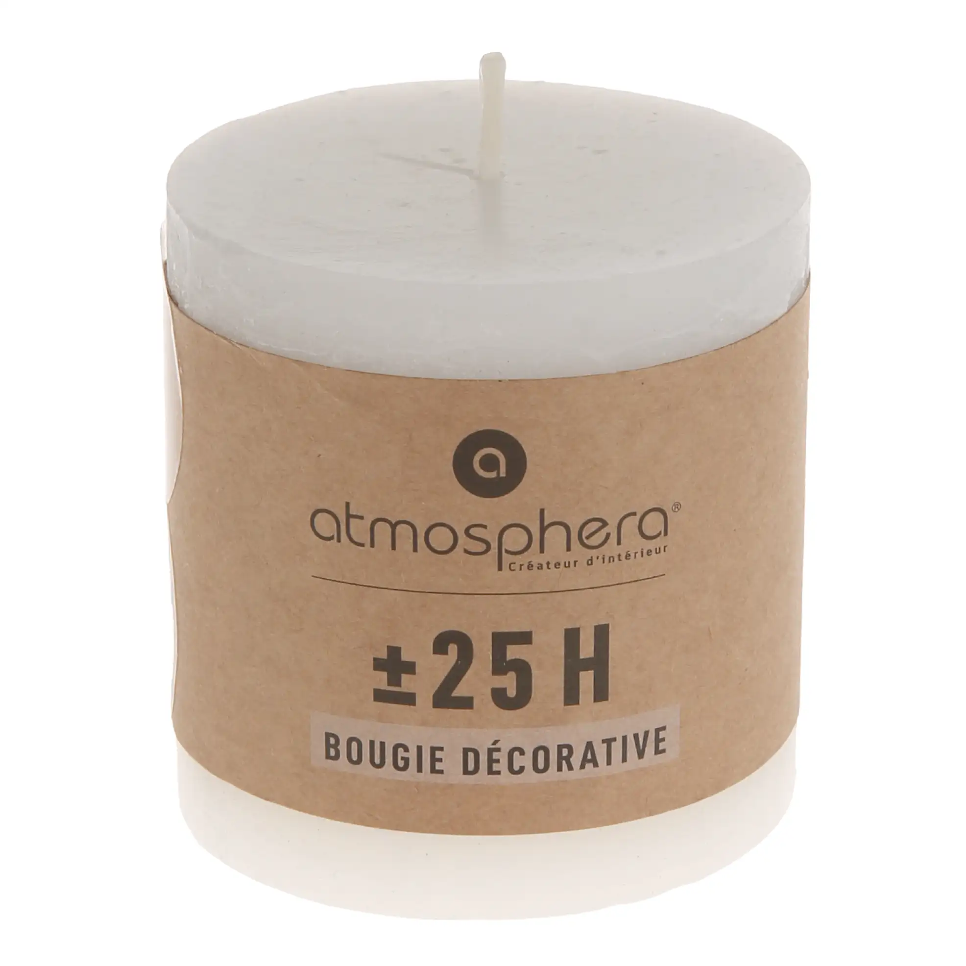 Comptoir de la Bougie Olia Rustic Wax Candle (6.7 x 7 cm, White)
