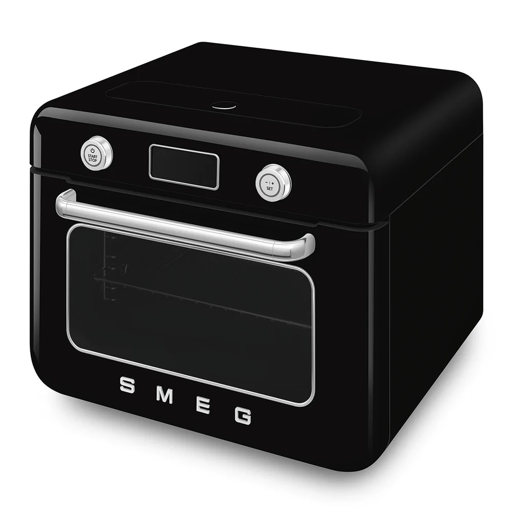 Smeg 50's Style Countertop Multi-Function Oven W/Grill & Steam Function, COF01BLUK (30 L, 1800 W)