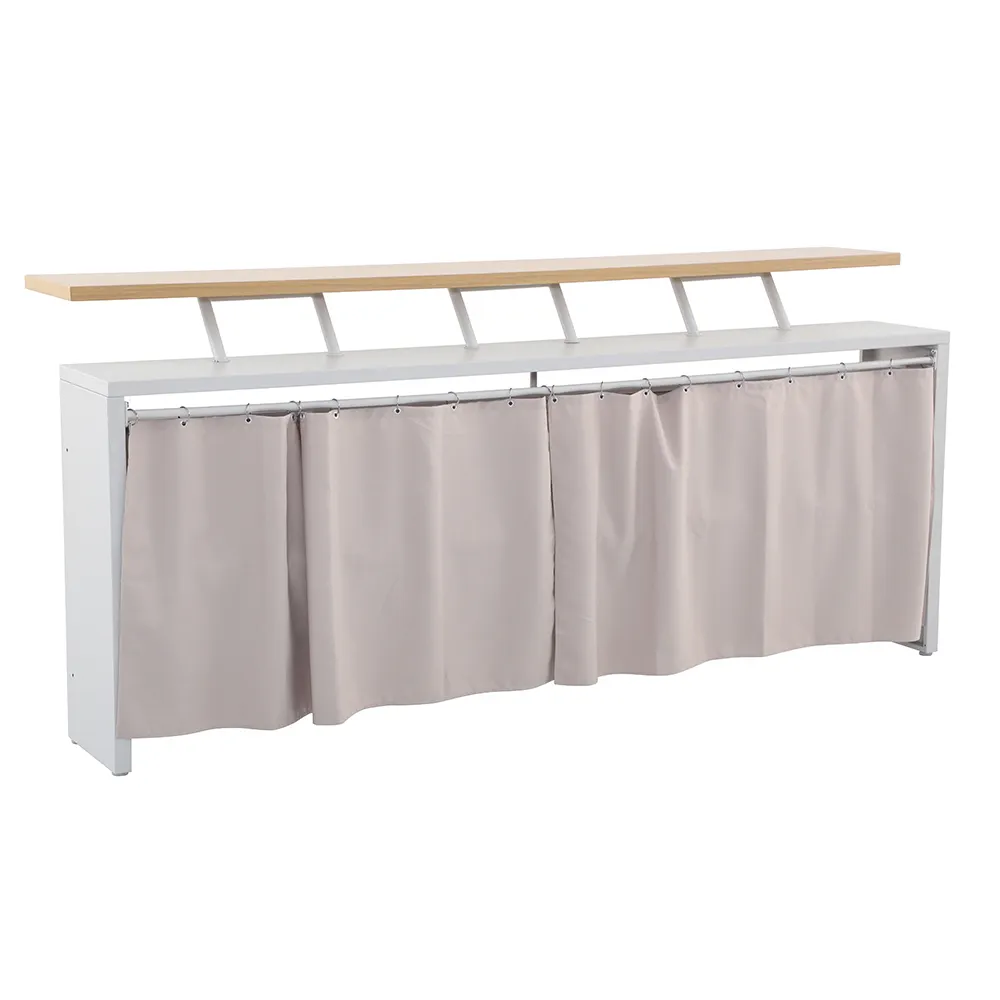 Barista Outdoor Kitchen Steel Counter Table (240 x 55 x 111.5 cm)
