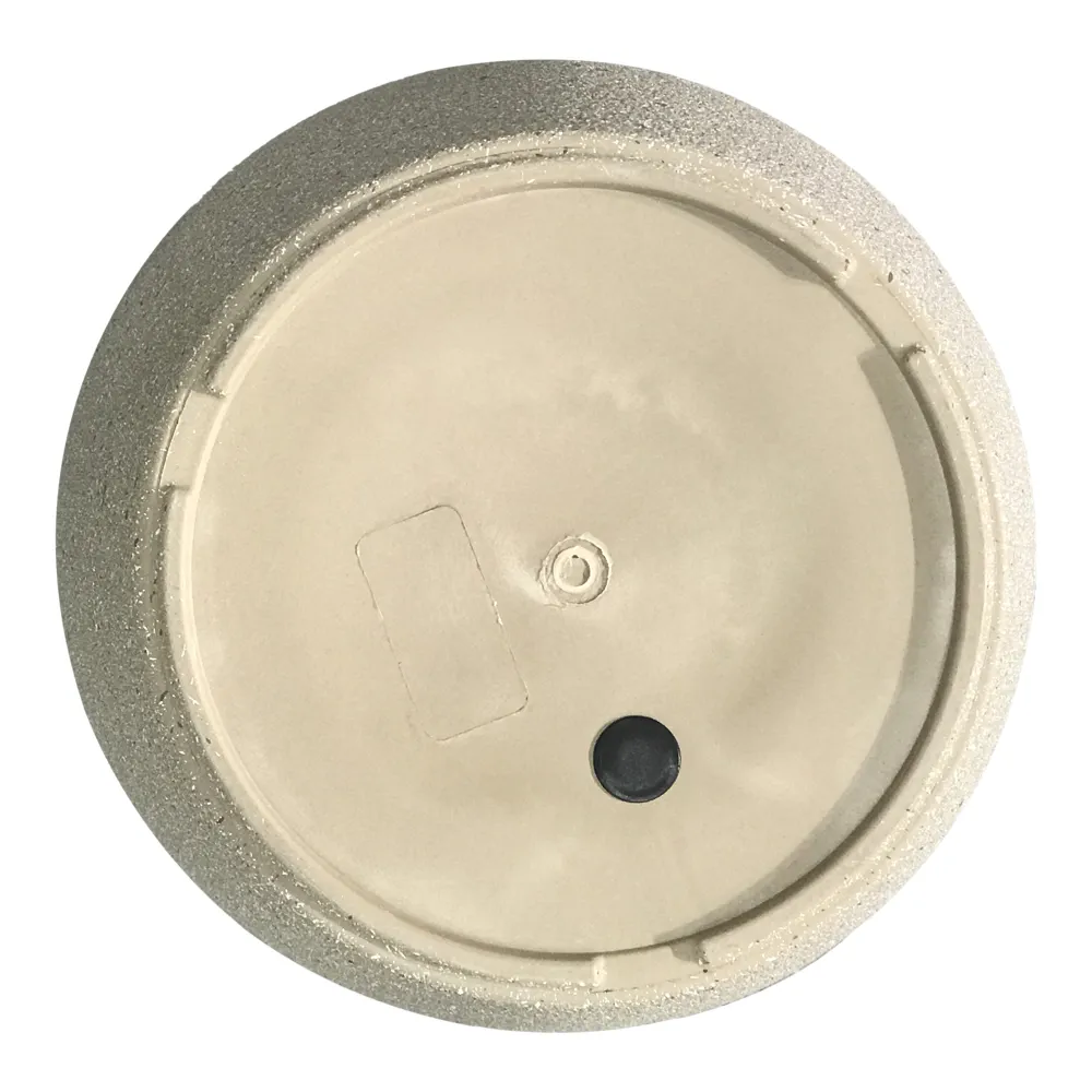 Verve Rough Finish Oval Plastic Pot (35 cm, Beige)