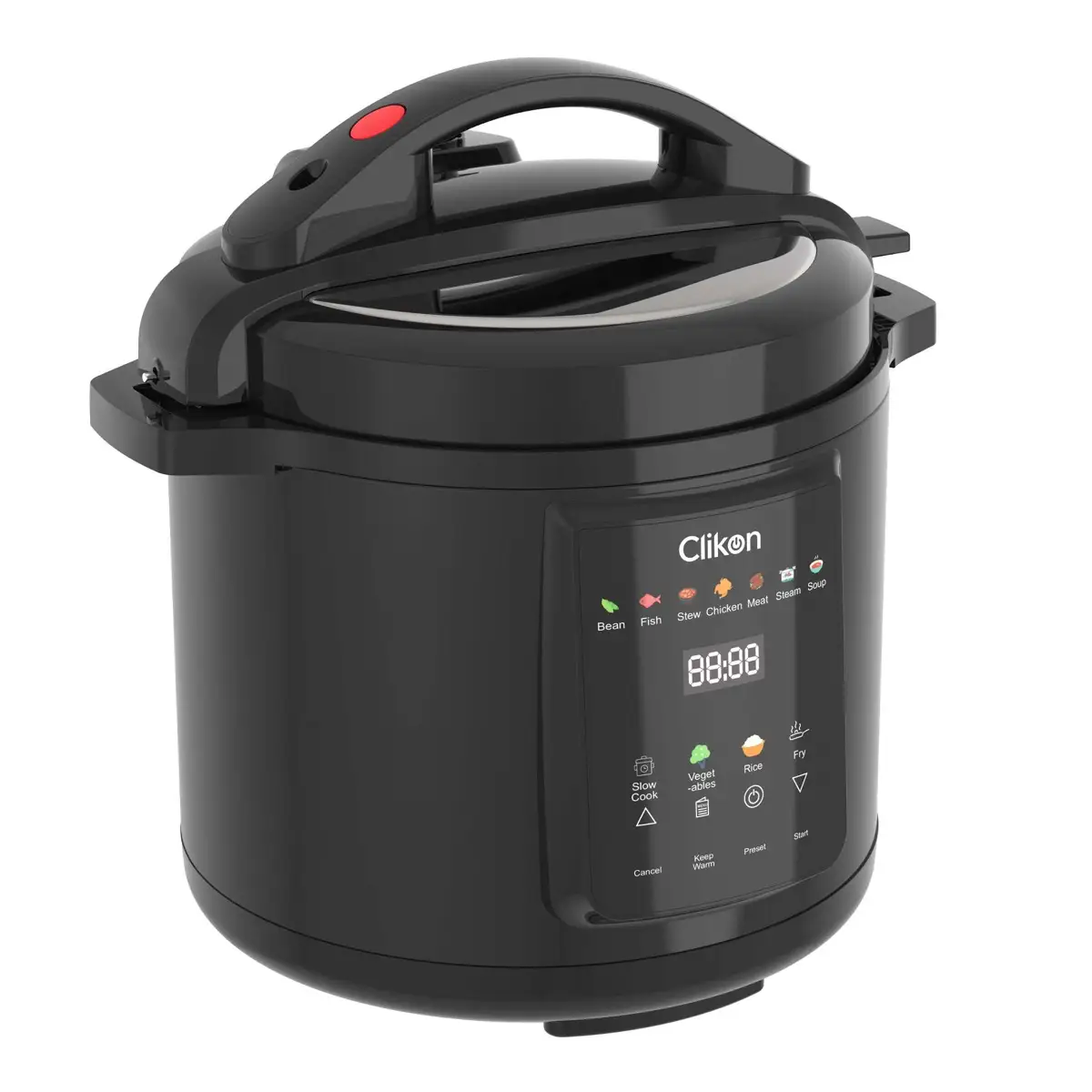 Clikon All-in-One Pressure Cooker W/Digital Panel, CK2723 (8 L)