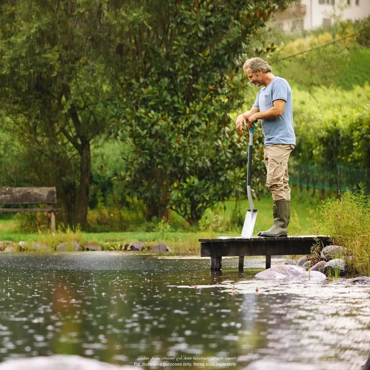 Gardena NatureLine Ash Wood Spade (117 cm)