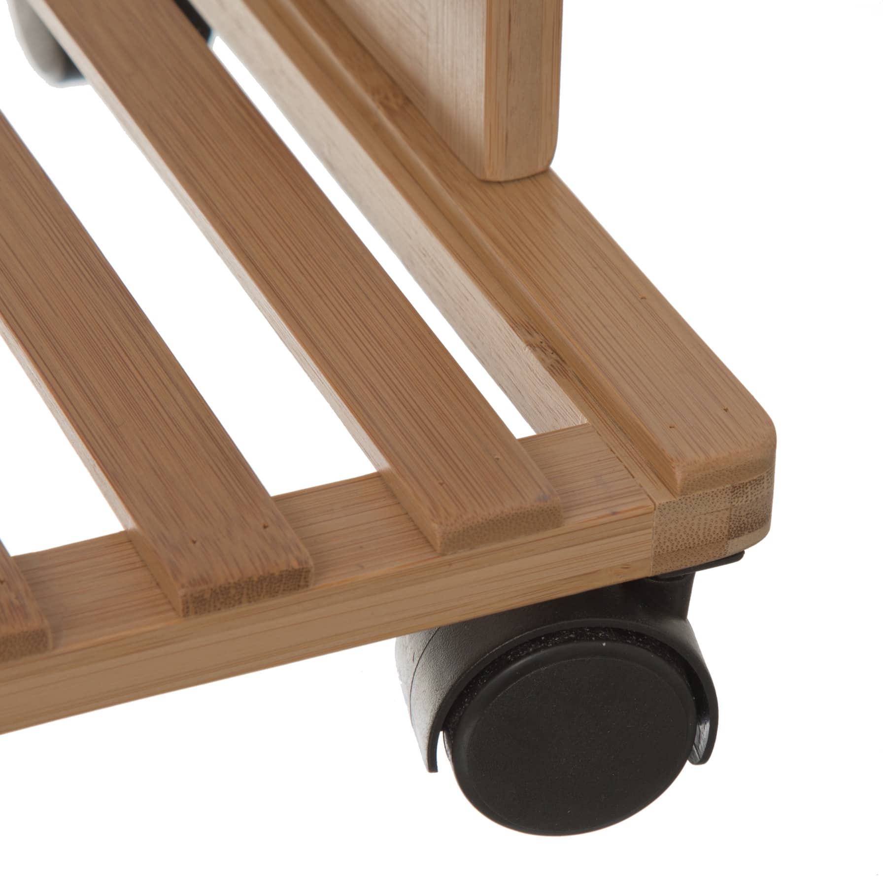 5Five Natureo Bamboo MDF 4-Tier Trolley (40.2 x 30 x 87.8 cm)