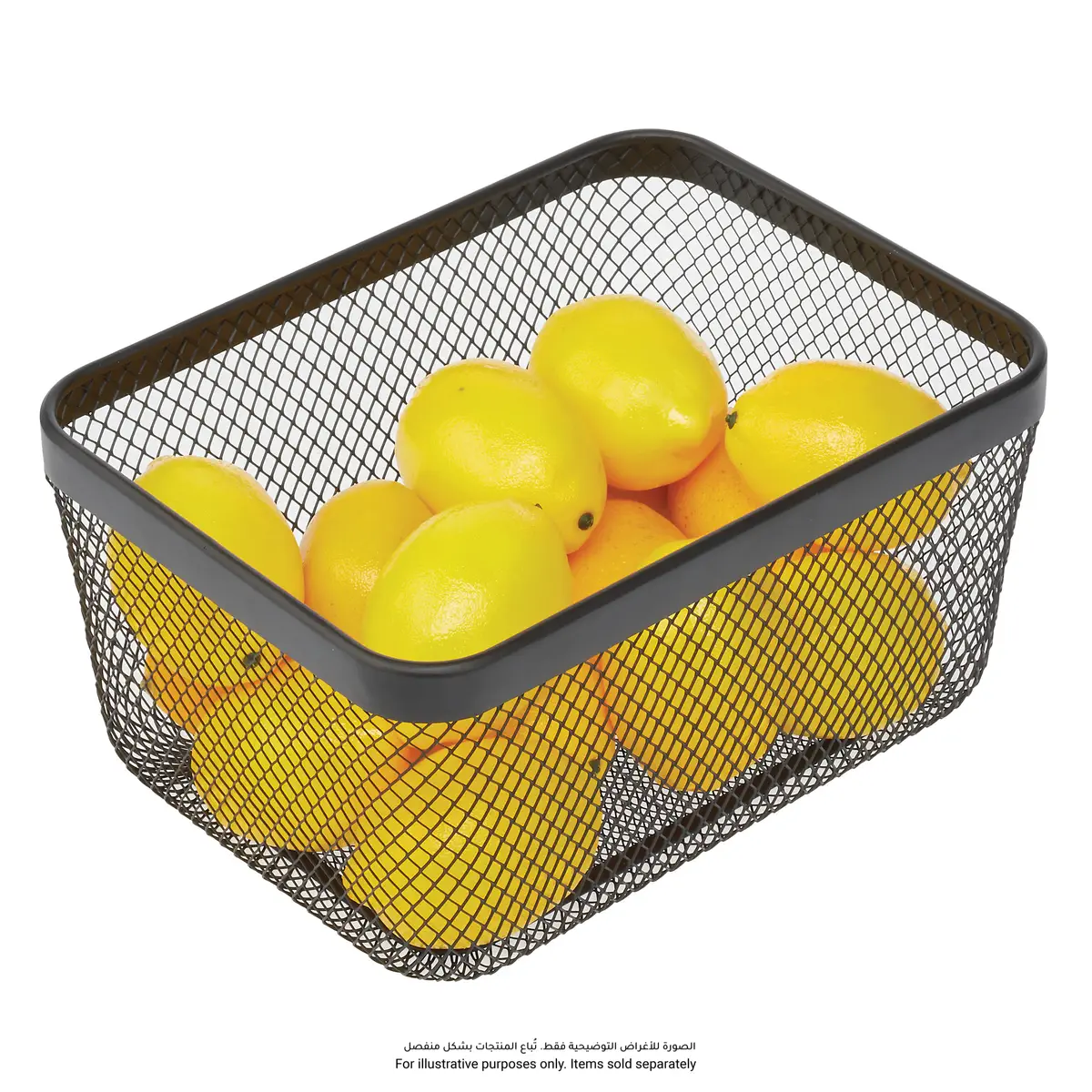 Interdesign Meshi Metal Pantry Basket (Black, 31 x 23.5 x 15.8 cm)