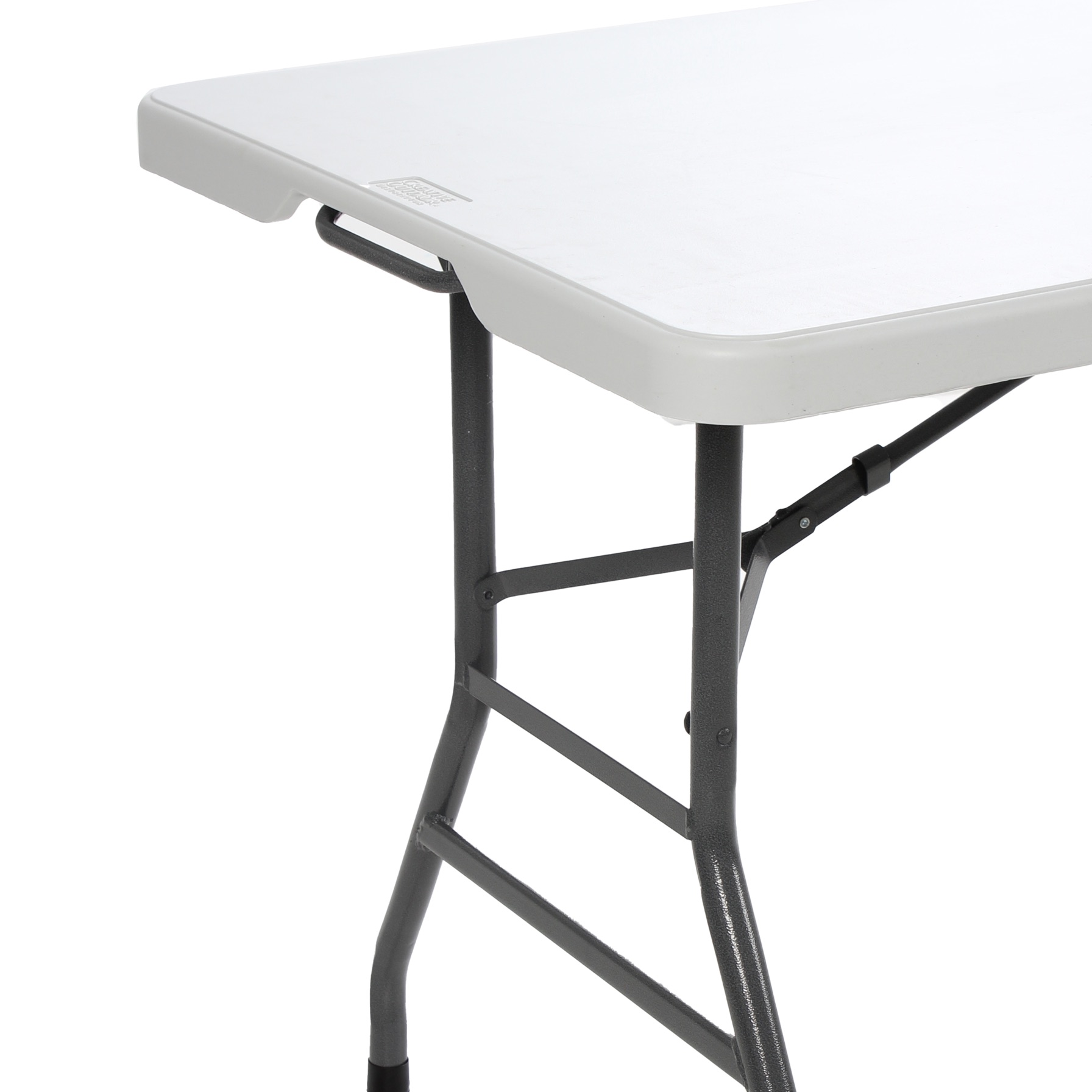 Creative 2-in-1 Plastic & Steel Outdoor Rolling Table (182.88 x 74.42 x 73.91 cm, White)