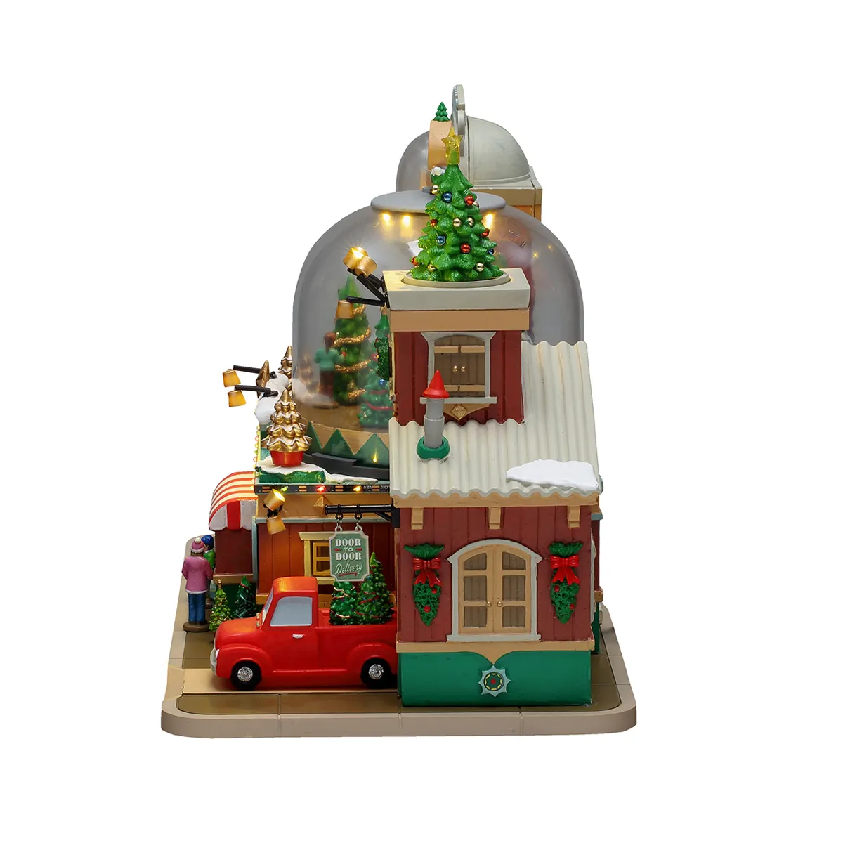 Lemax Everlasting Christmas Trees W/Adaptor (Multicolor, L 34.2 x W 18.8 x H 23.3 cm)
