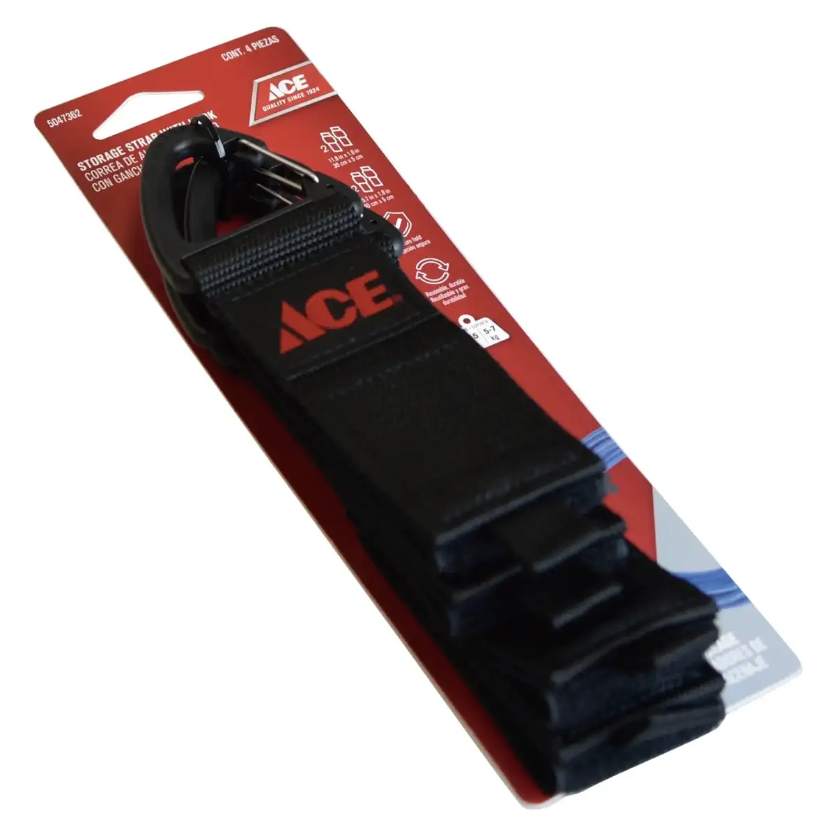 ACE Storage Strap with Hook (30 cm& 40 cm, 4 Pc.)