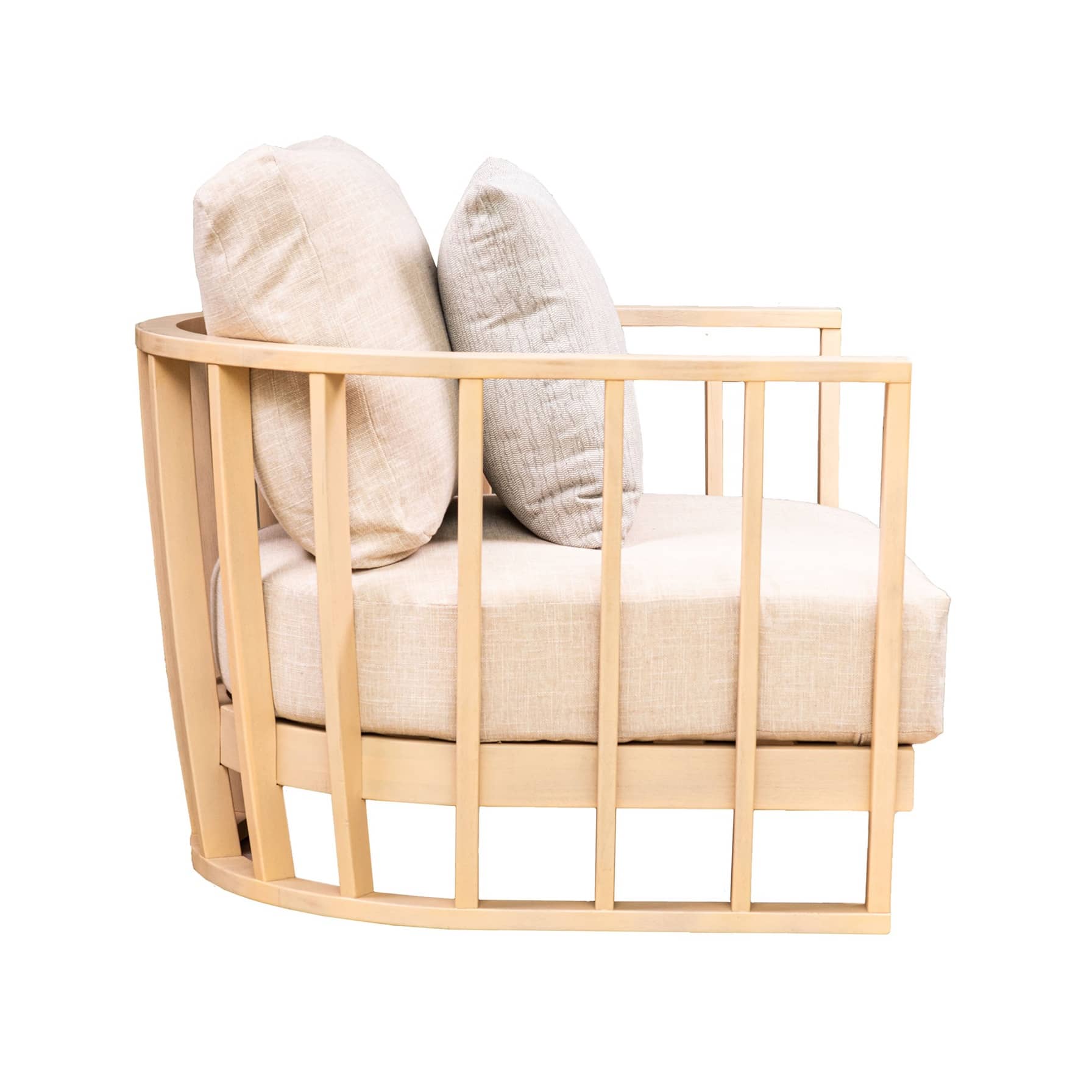Westland Single-Seater Acacia Wood Sofa Living Accent (92 x 91.1 x 65 cm)