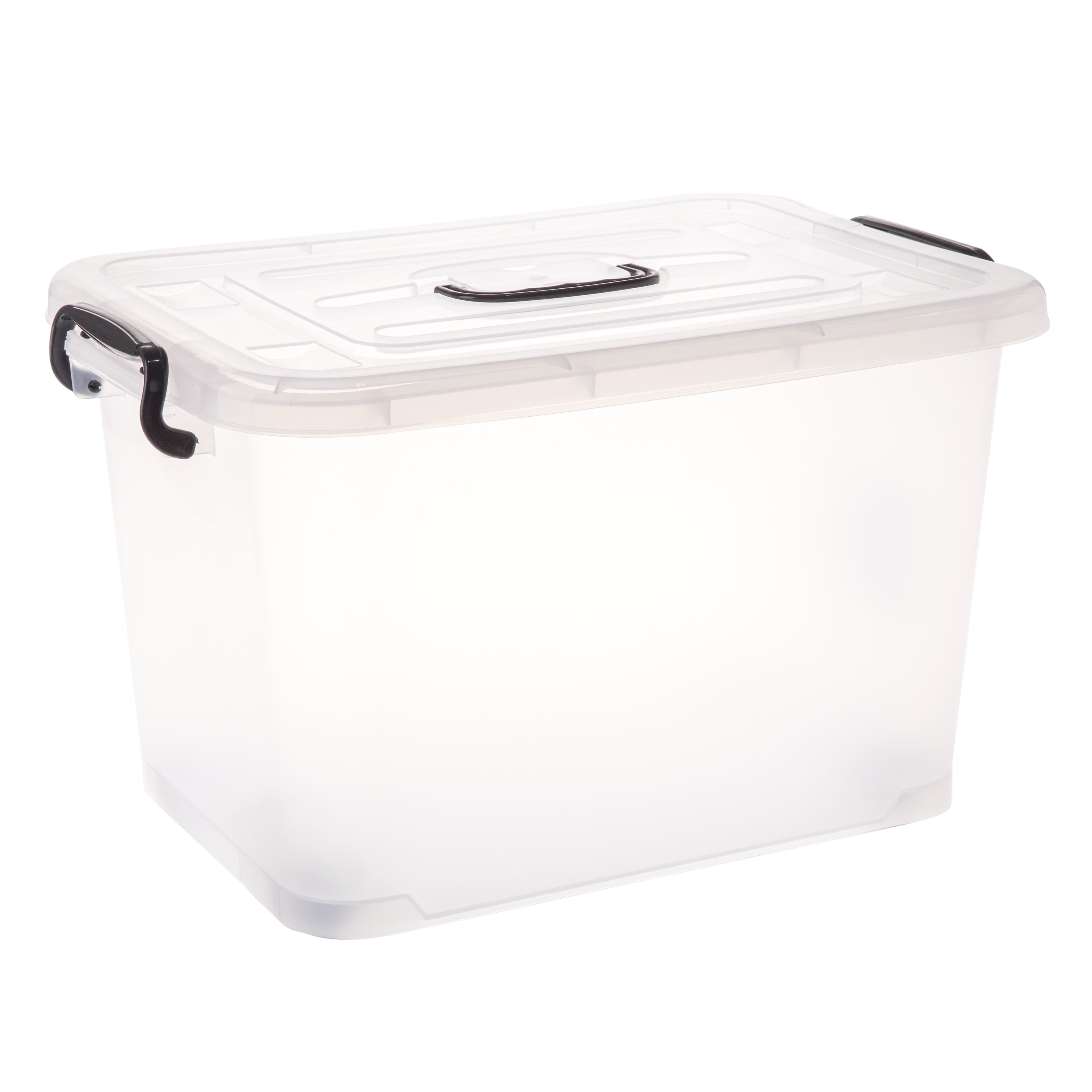 Homeplus Plastic Storage W/ Wheels & Handle (110 L)