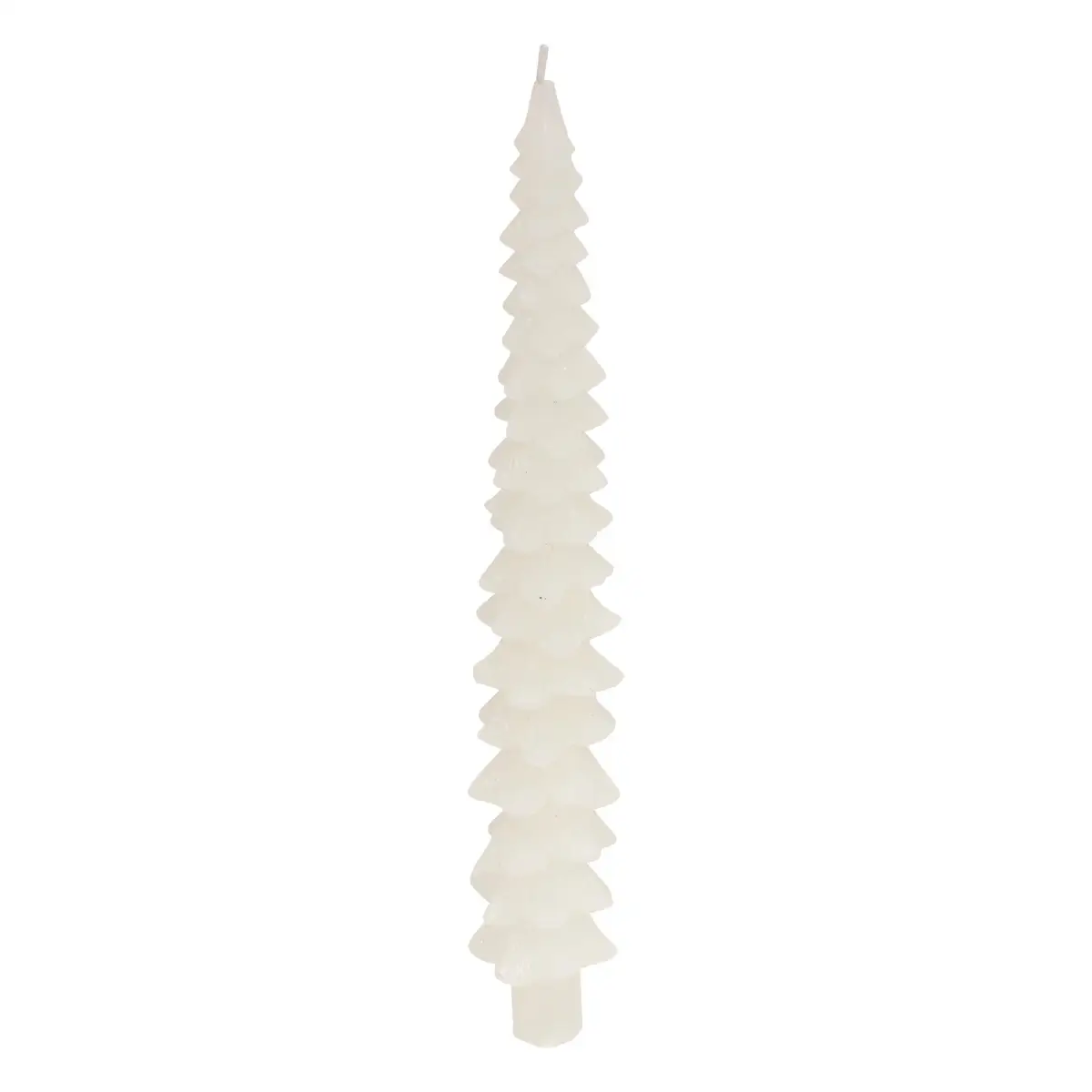 Tree Taper Candle (White, D. 4 x H 25 cm, 2 Pc.)