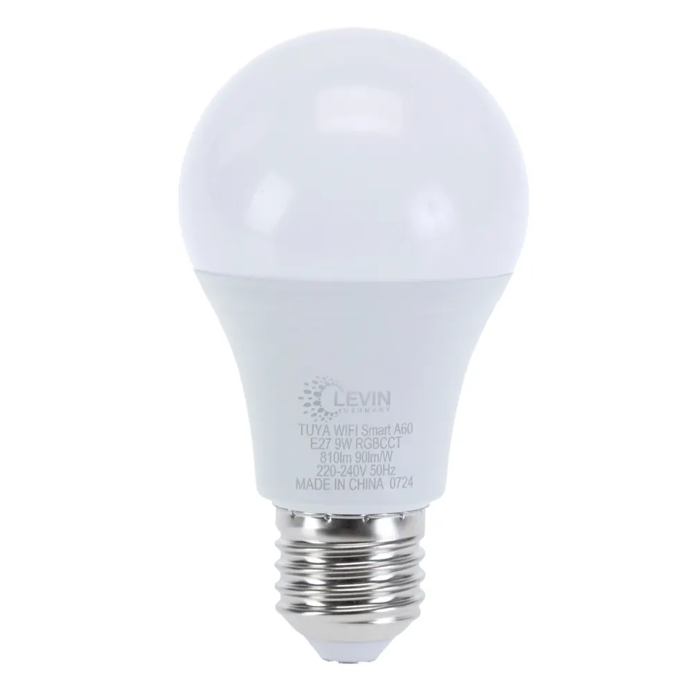 Levin Tuya Compatible Smart Bulb (220-240 V, 9 W)