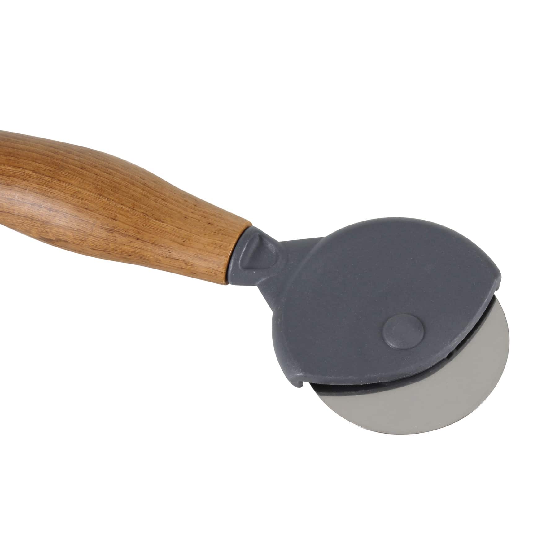 Freecook Wooden Pizza Cutter (21 x 6.8 x 2 cm)