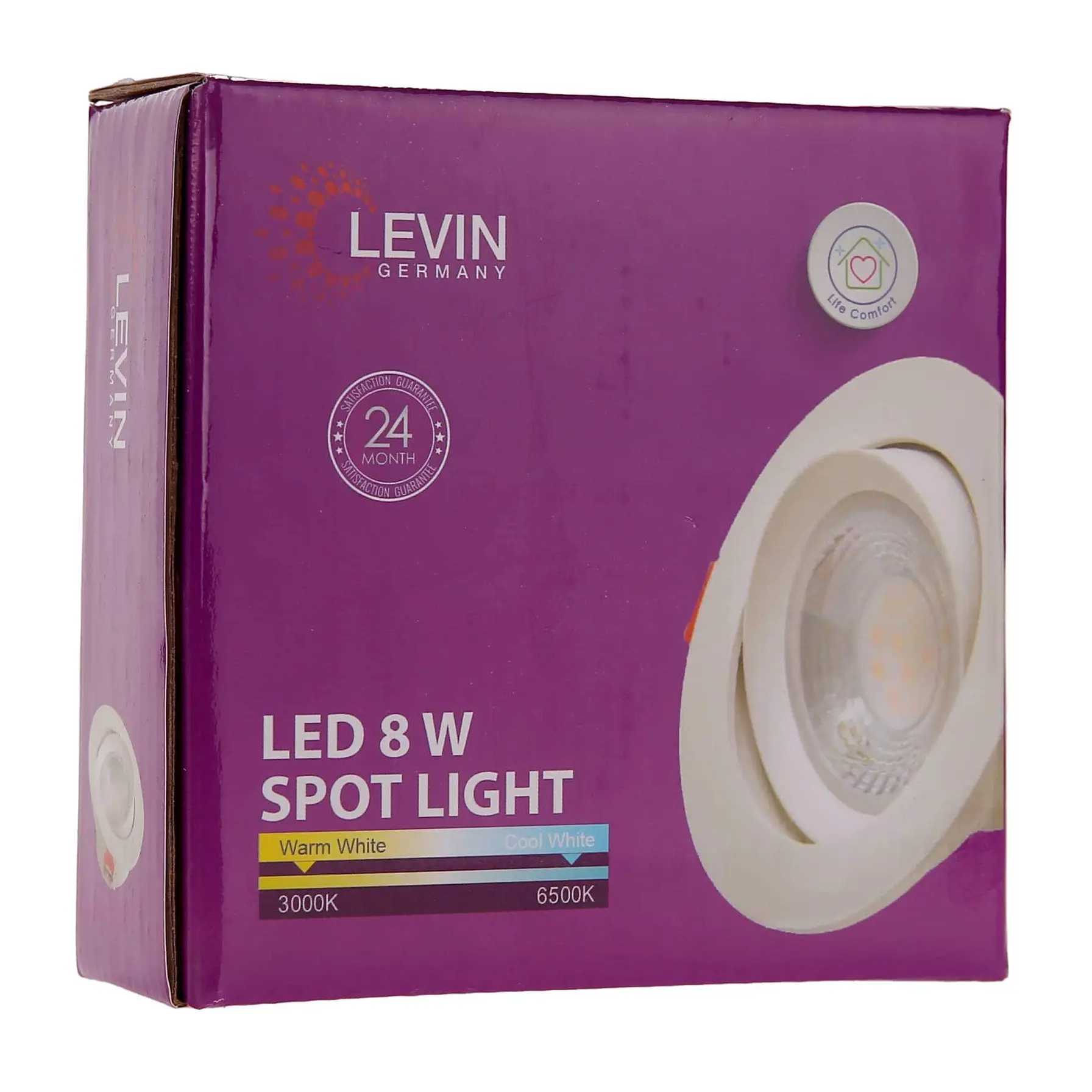 Levin SMD Adjustable Spotlight (8 W, Warm White)