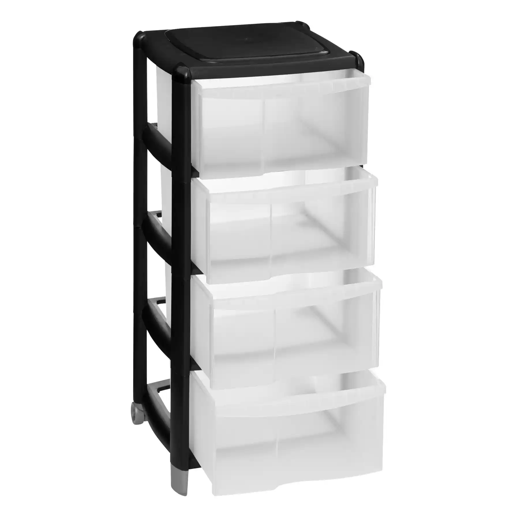 5Five Plastic 4-Drawer Storage Cabinet (39.5 x 38.5 x 85 cm)