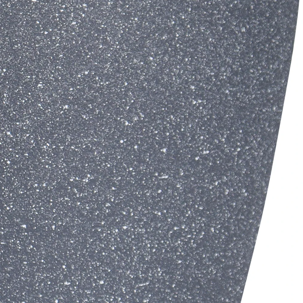 Verve Rough Finish Oval Plastic Pot (35 cm, Dark Grey)