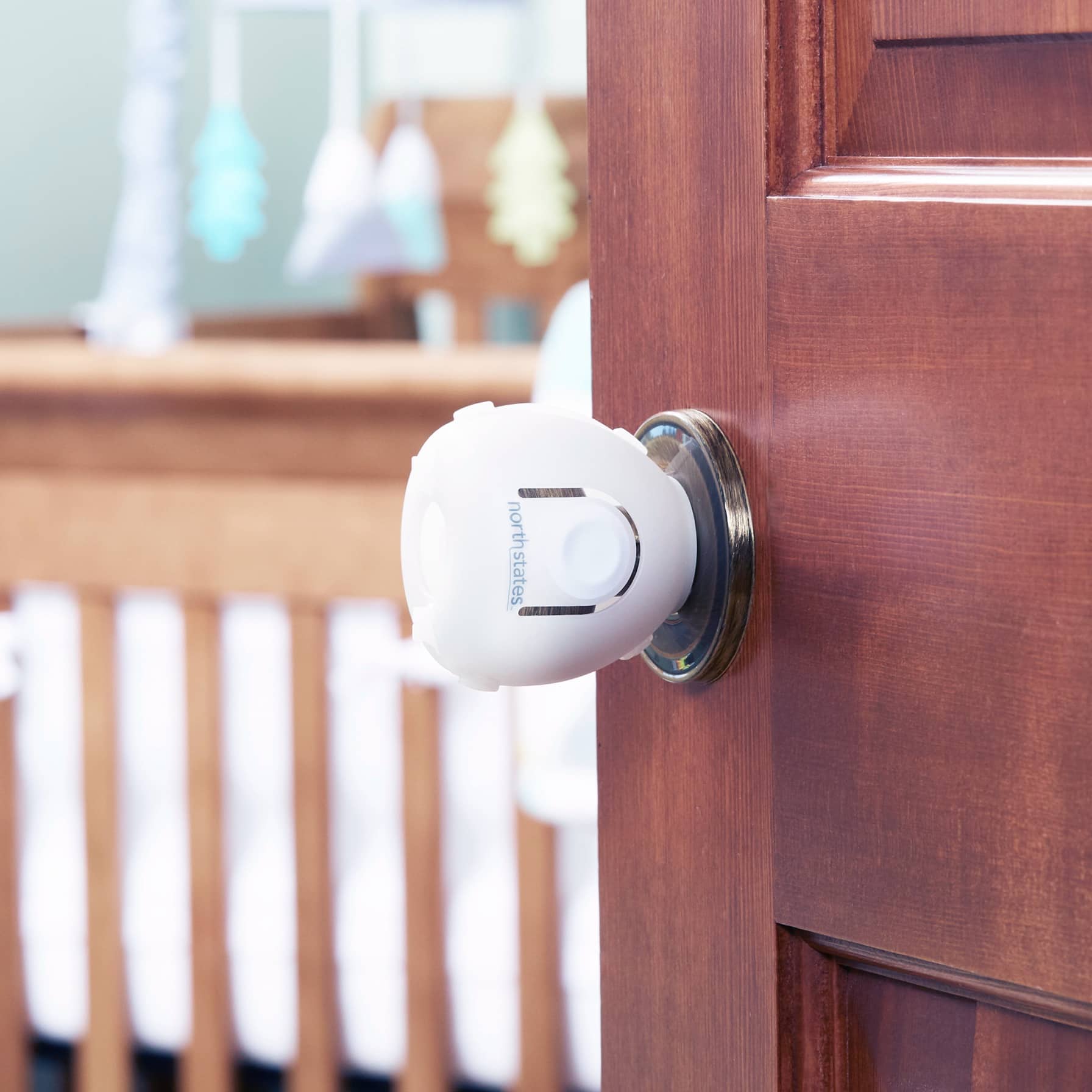 North States Toddleroo Plastic Door Knob Covers Pack  (2 Pc.) 