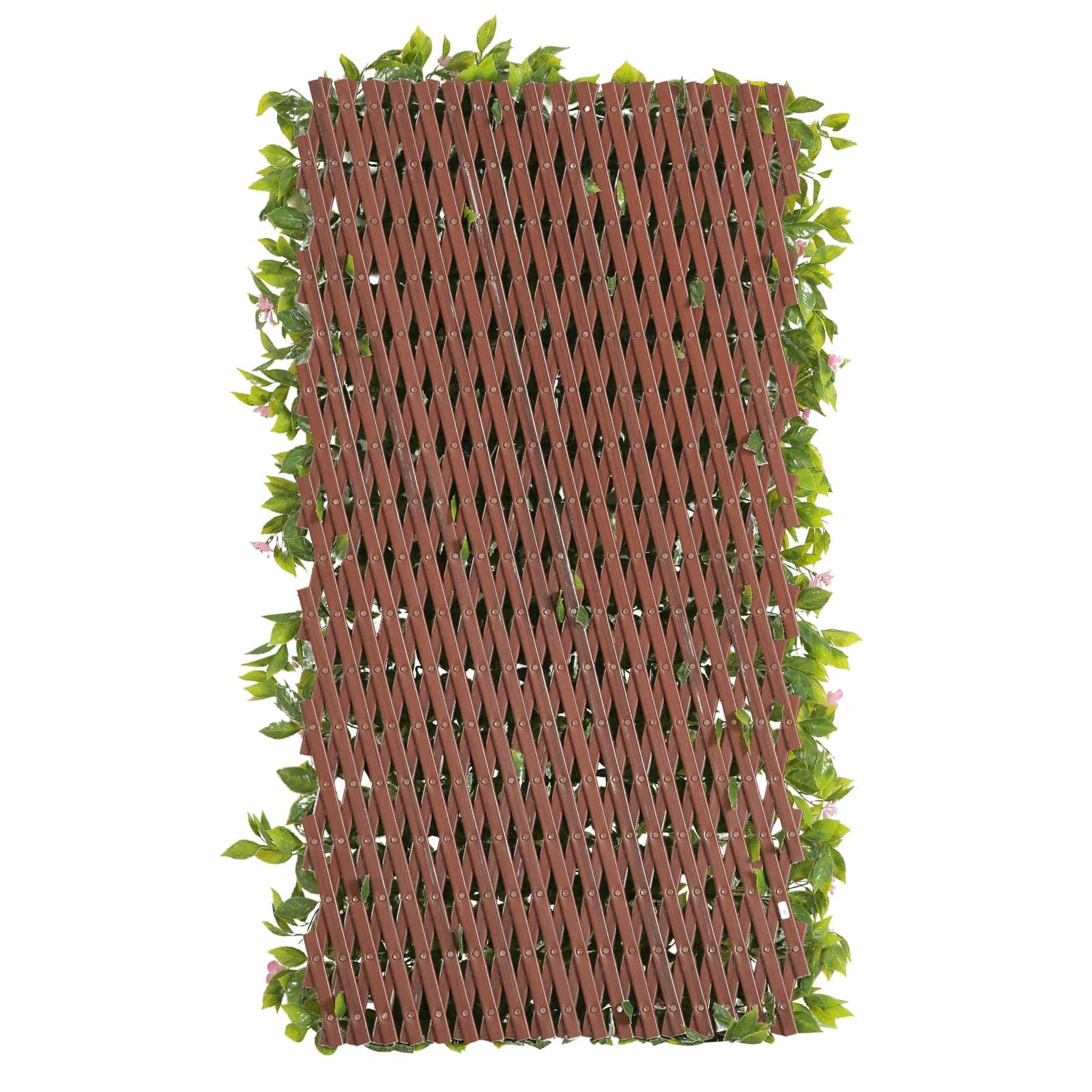 PVC Trellis W/Pink Flowers (90 x 180 cm)
