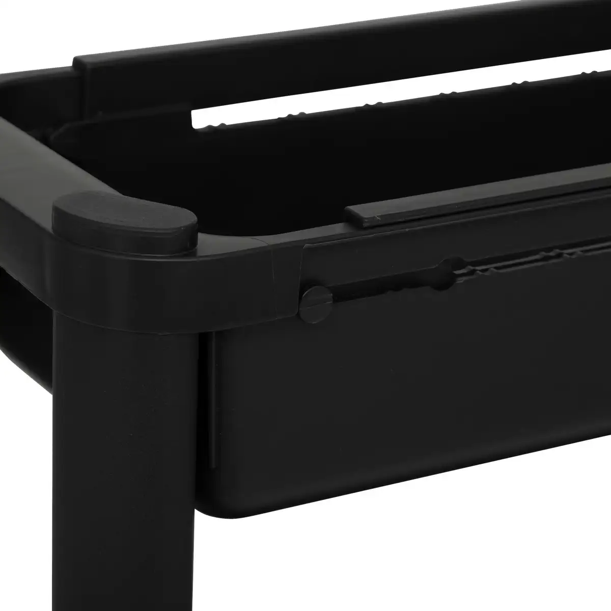 5Five 4-Tiers Extend Trolley (Black, L. 37.5 x D. 15 x H. 78.5 cm)