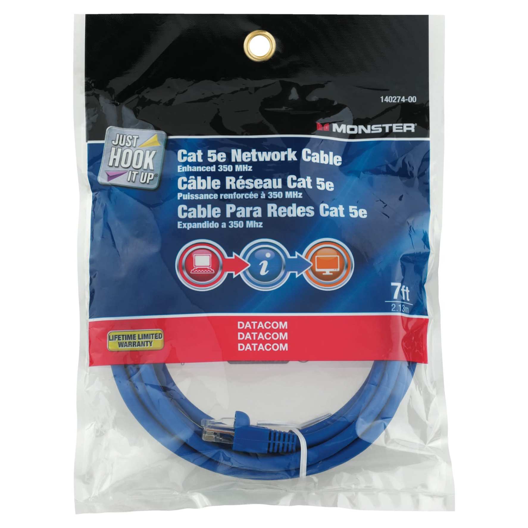 Monster Just Hook It Up Category 5E Networking Cable (2.13 m)