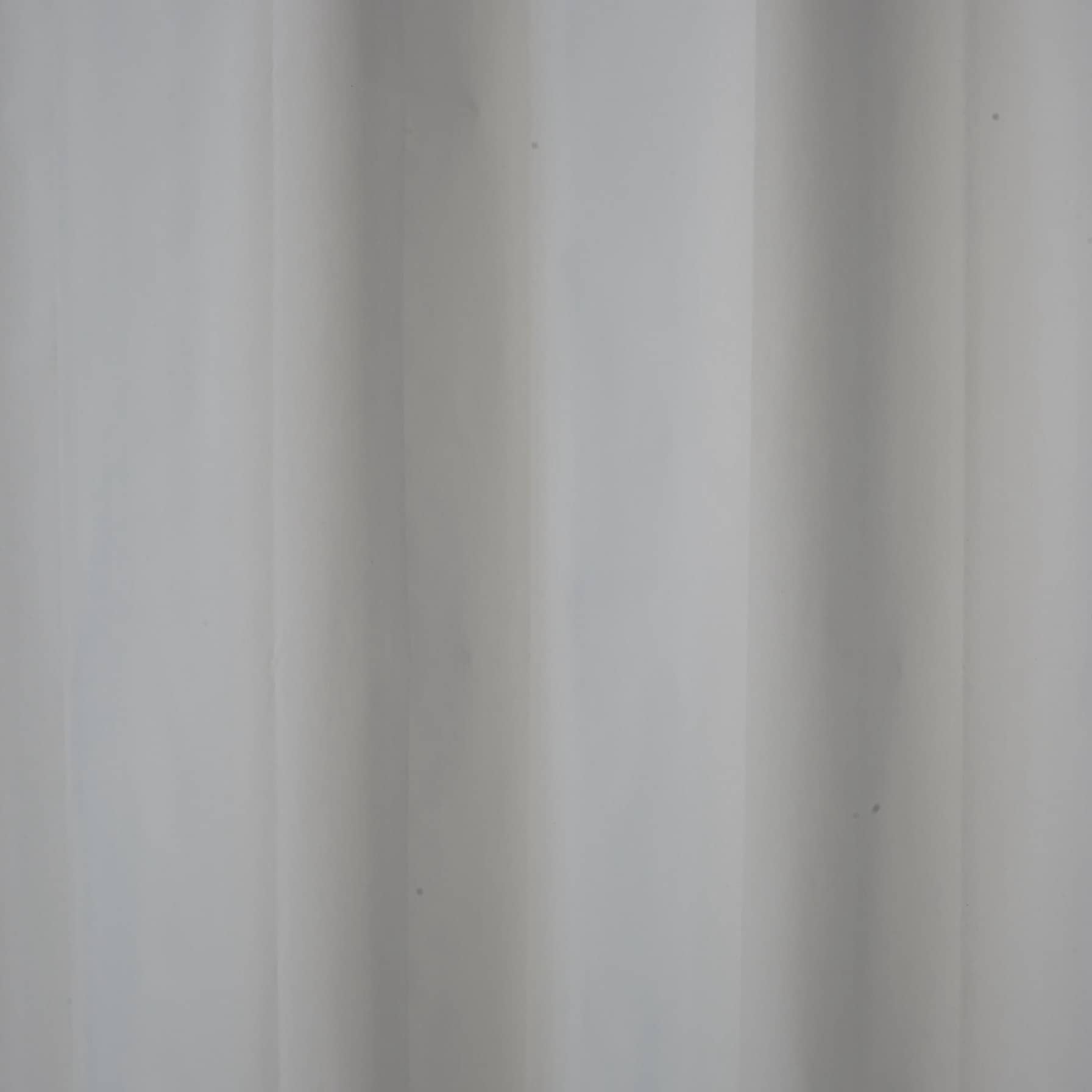 GoodHome Drina Polyethylene-Vinyl Acetate Plain Shower Curtain (2000 x 1800 mm)