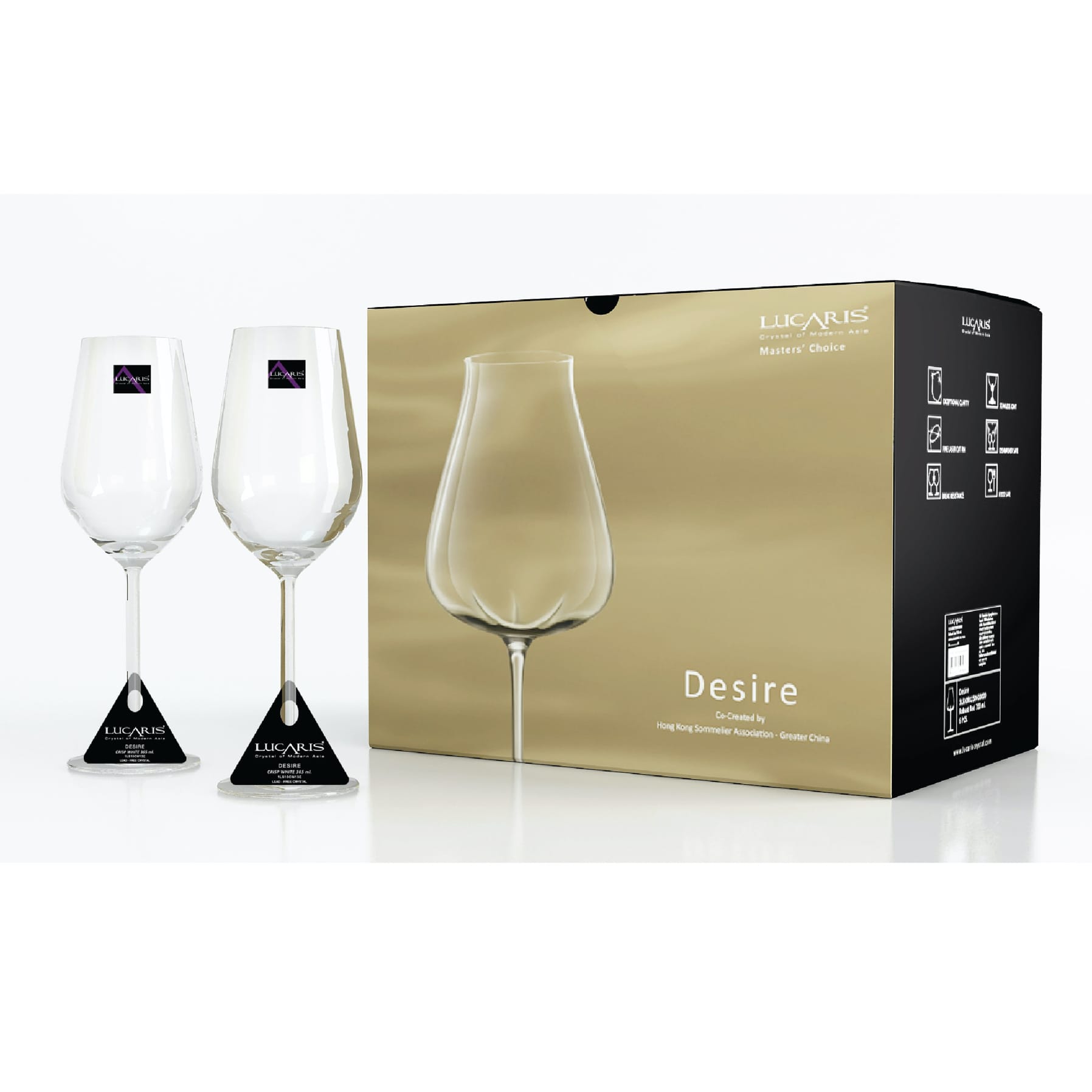 Lucaris Desire Glass Beverage Set (365 ml, 6 pcs)