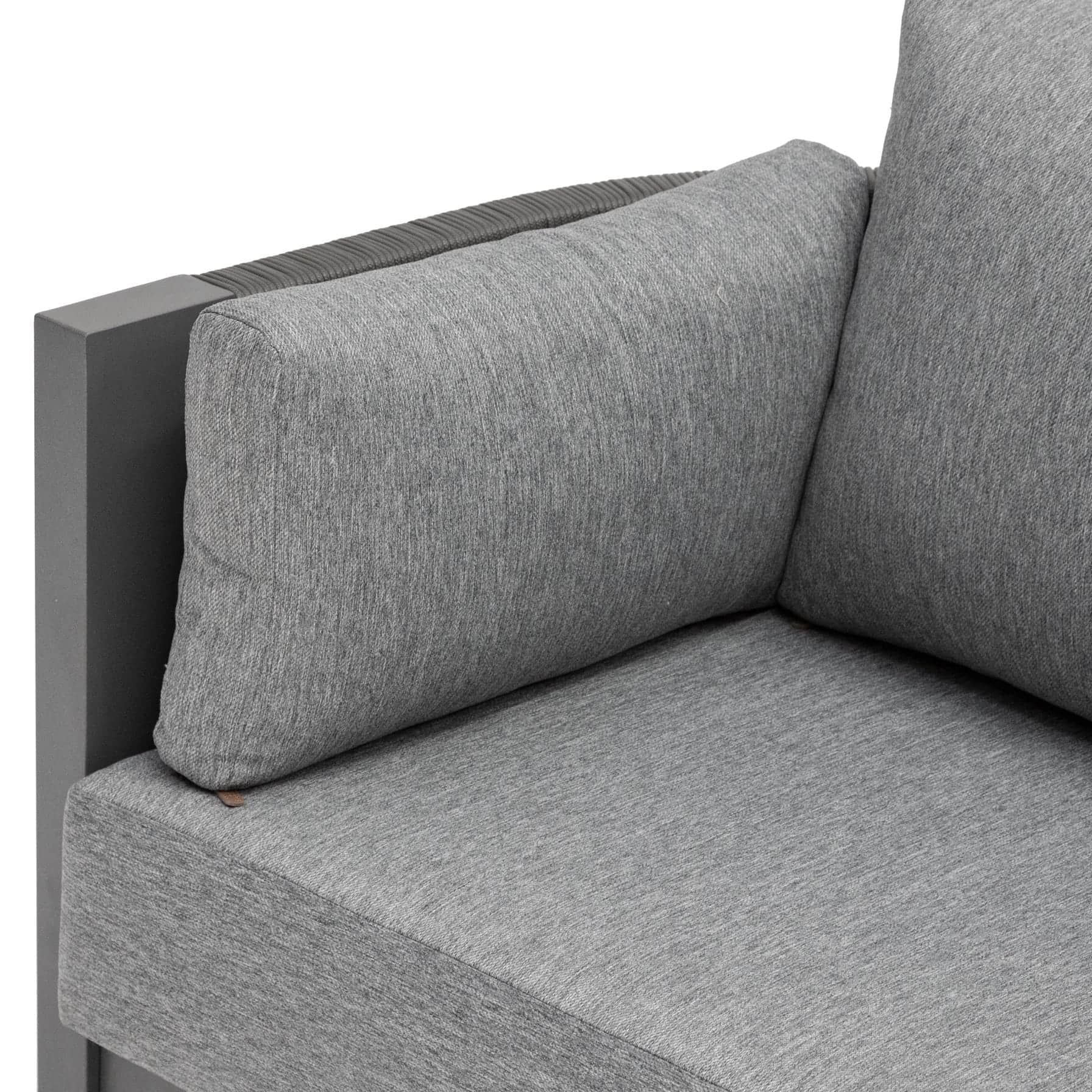 Paradize 3-Seater Aluminum Sofa W/Cushion (204 x 75 x 65 cm)