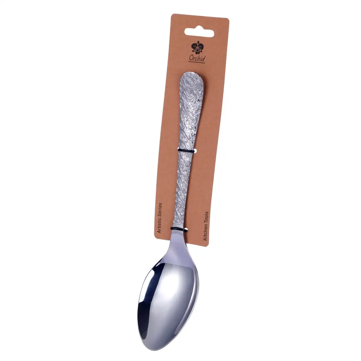 Orchid Artistic Stainless Steel Large Serving Spoon