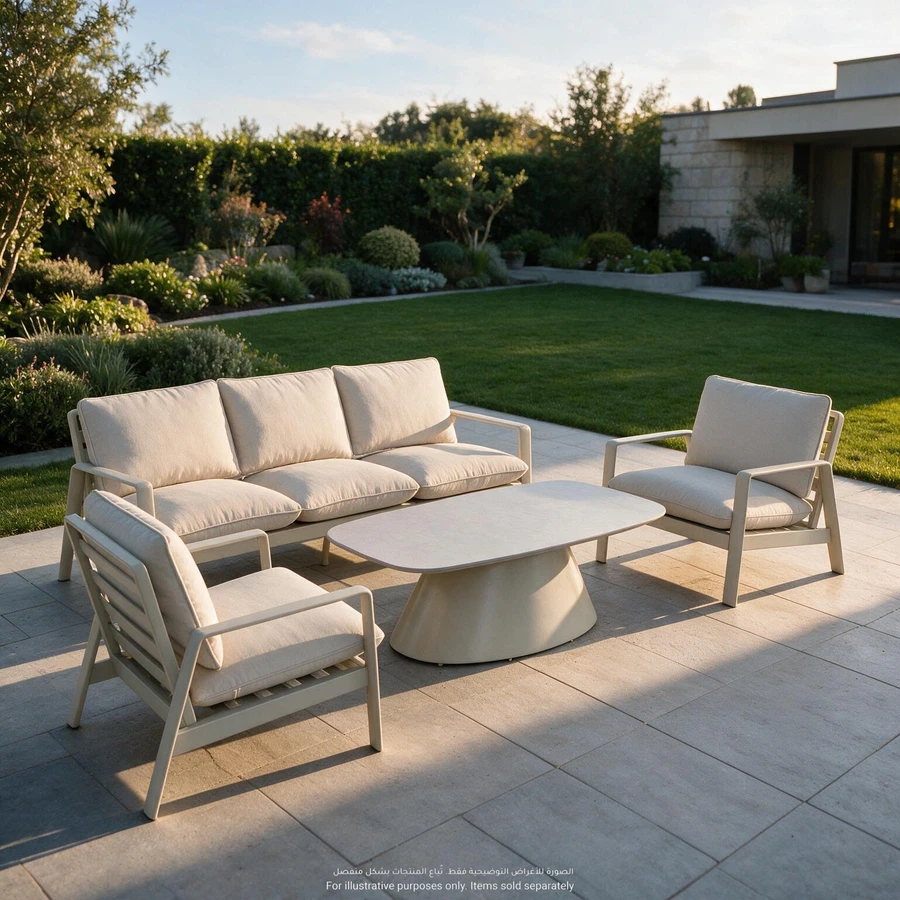 Arvo 5-Seater Aluminum Sofa Set (82 x 212 x 72.5 cm)